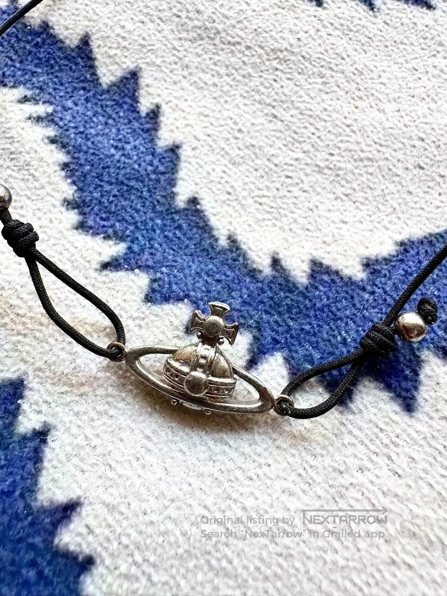 vivienne westwood saturn bracelet woven cord.