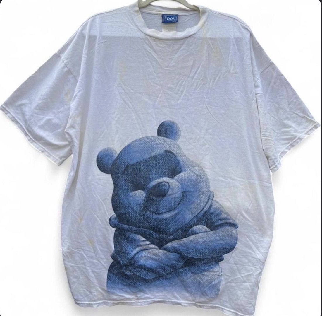 Disney Vintage 90s Disney Winnie the Pooh Big Face Tee | Distressed Size US XXL / EU 58 / 5 - 1 Thumbnail