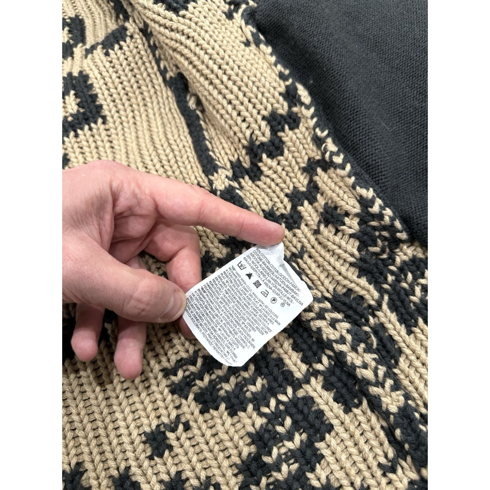 Levi's Levi’s Sweater Cardigan Women’s Medium Wool Blend Zip Multicolor Aztec Heavy Knit Fair Isle Casual Bohemian Pockets Size M / US 6-8 / IT 42-44 - 6 Thumbnail