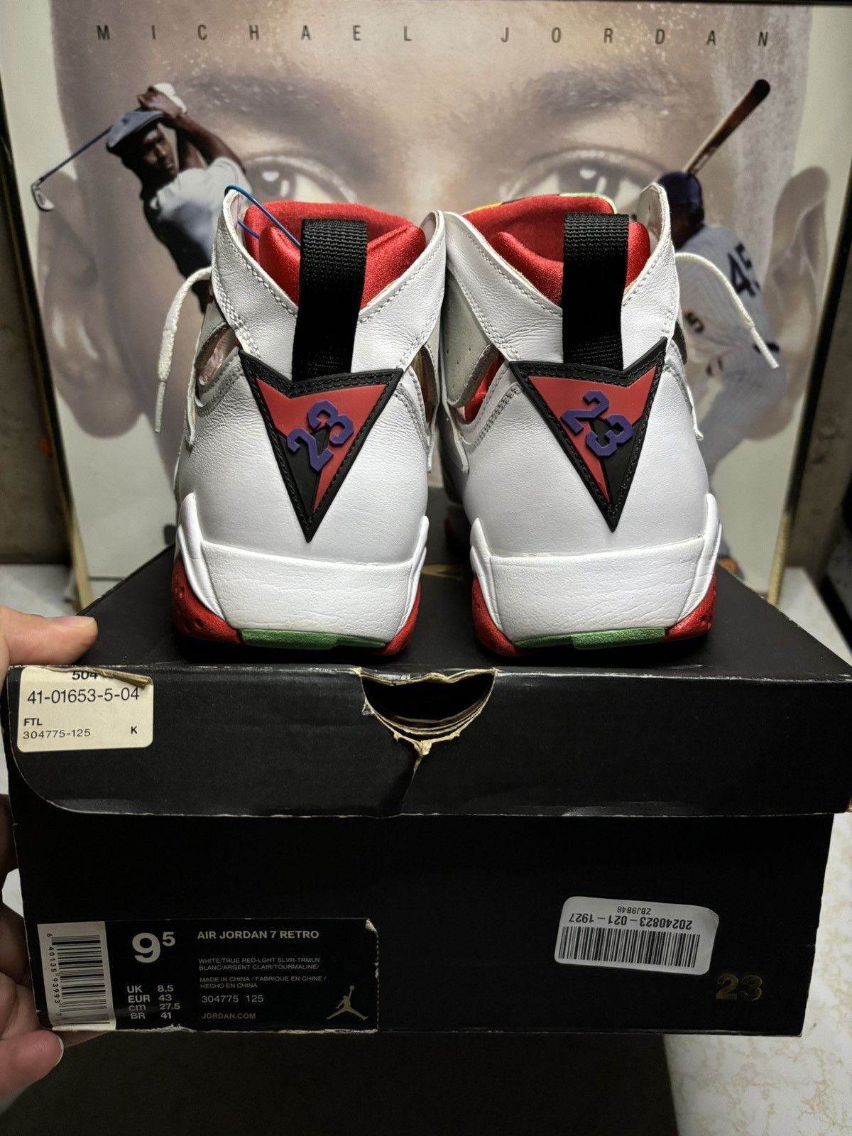 Jordan Brand Air Jordan 7 Retro 2015 Hare 2015 Size US 9.5 / EU 42-43 - 7 Thumbnail