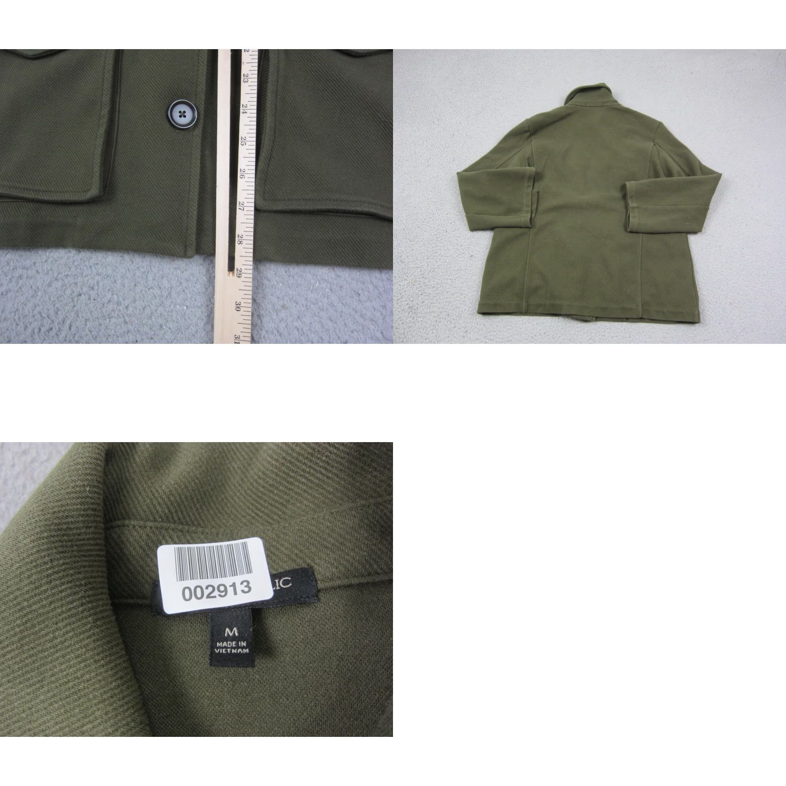 Banana Republic Banana Republic Jacket Womens M Olive Green Twill Pocket Boxy Size M / US 6-8 / IT 42-44 - 8 Thumbnail