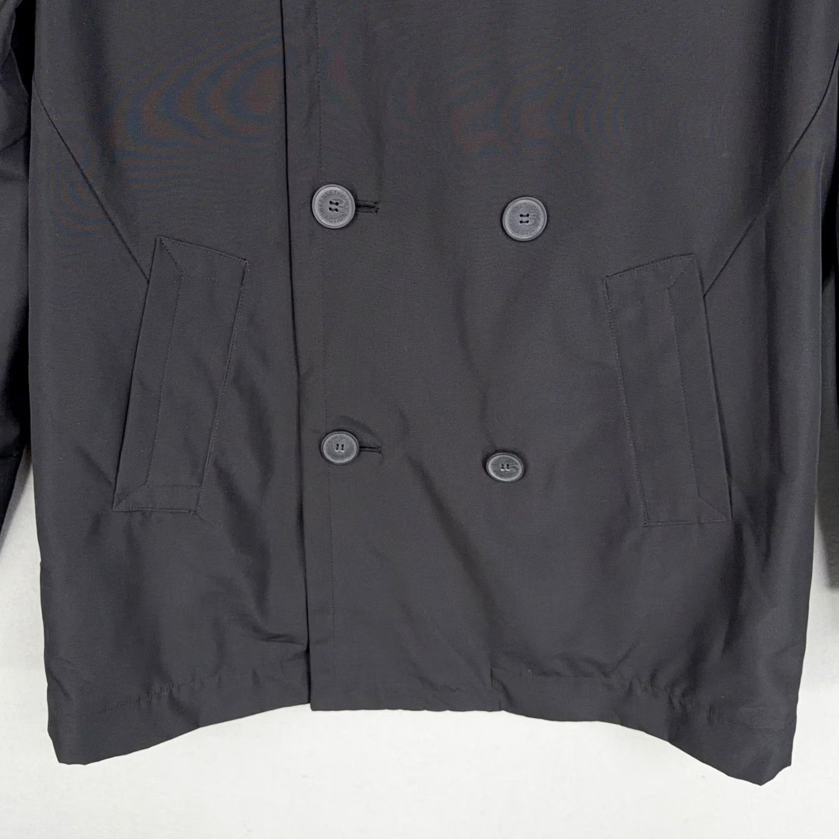 Kenneth Cole Kenneth Cole Reaction Coat Mens Large Black Pea Coat Insulated Button Front Lined Padded Polyester Size US L / EU 52-54 / 3 - 3 Thumbnail