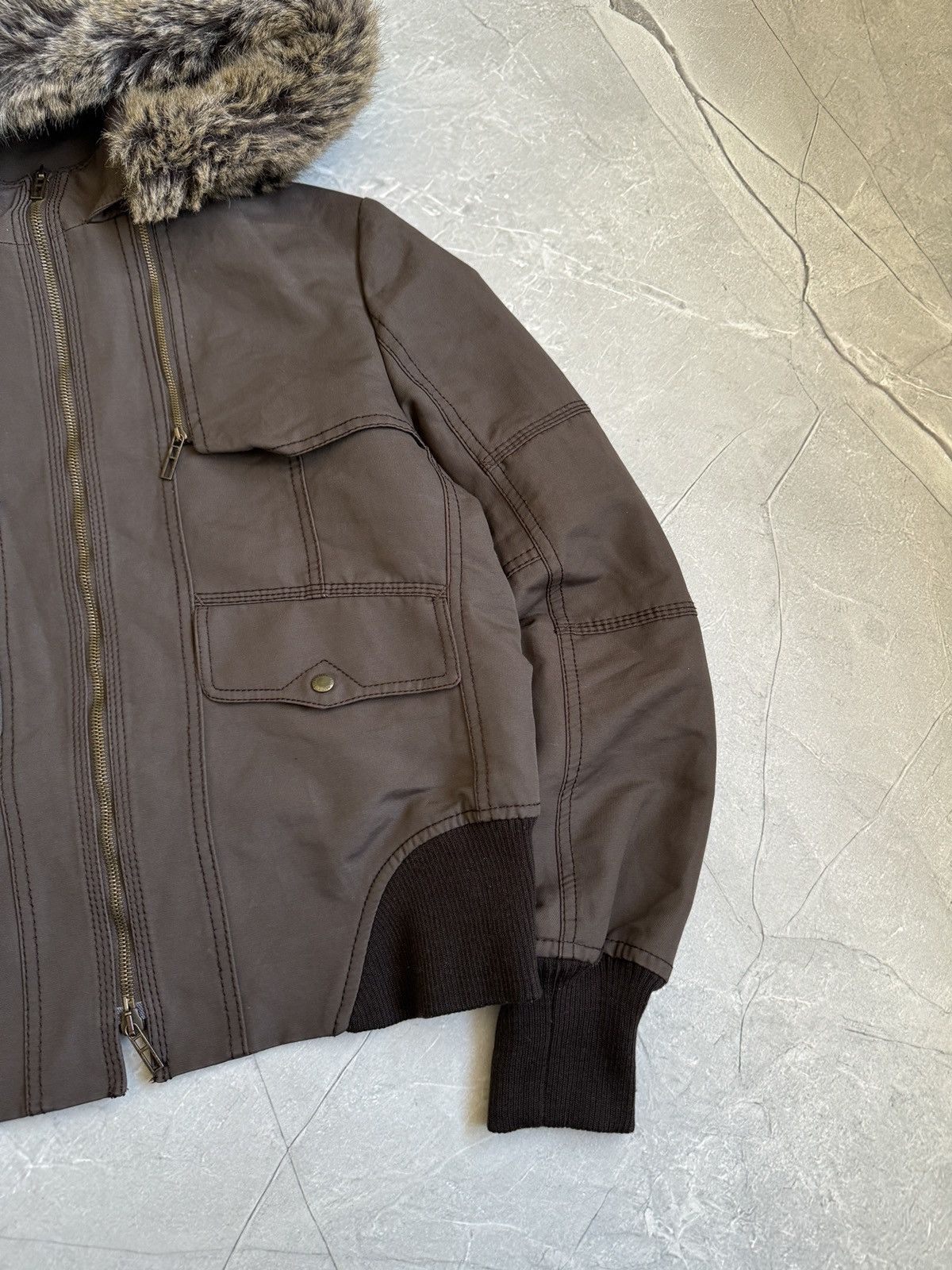 Hysteric Glamour VTG Y2K Faux Fur Hood Cropped Jacket Ifsixwasnine LGB Style Size L / US 10 / IT 46 - 6 Thumbnail