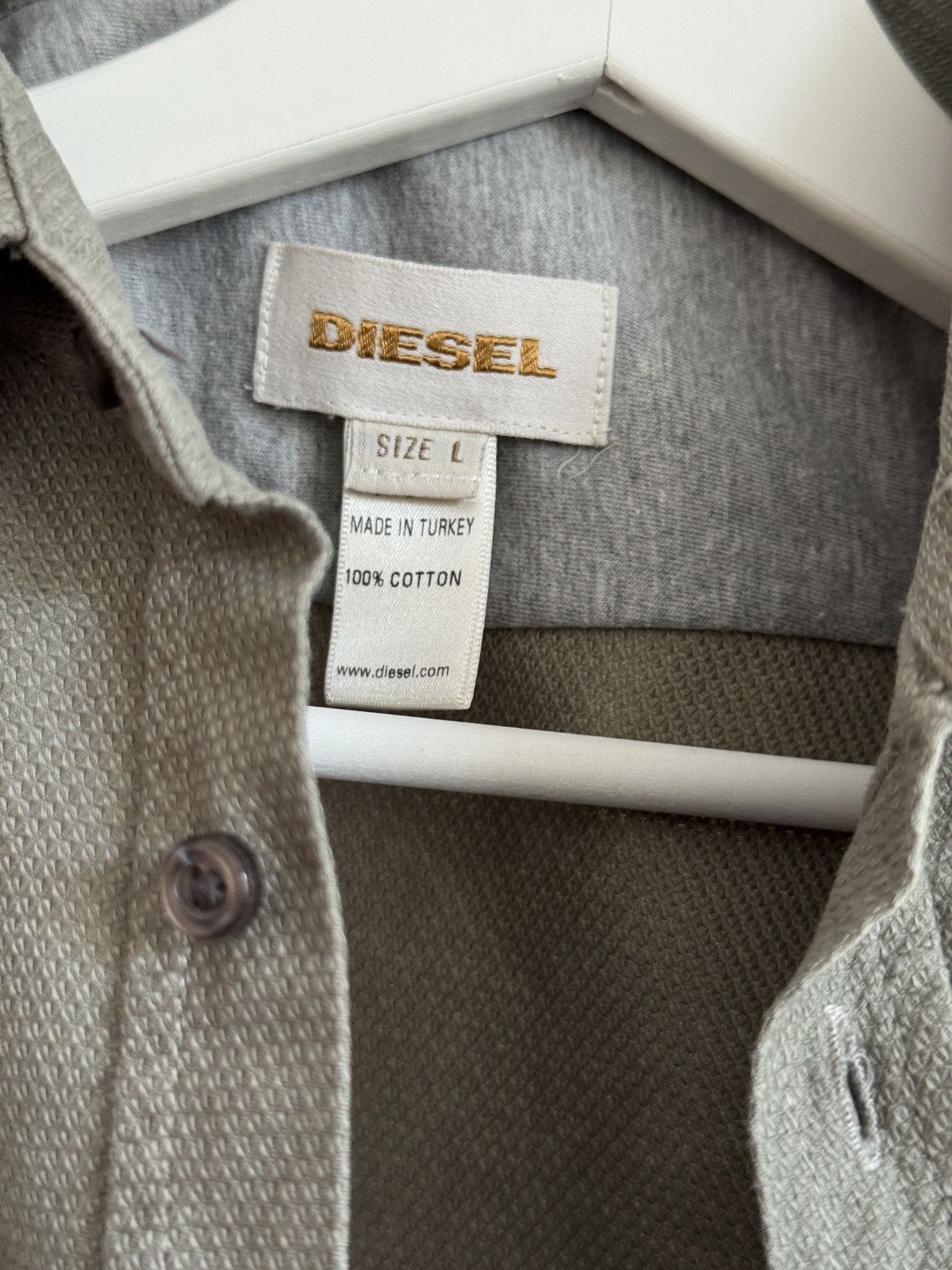 Diesel Diesel Olive green Western button up y2k Size US L / EU 52-54 / 3 - 8 Thumbnail
