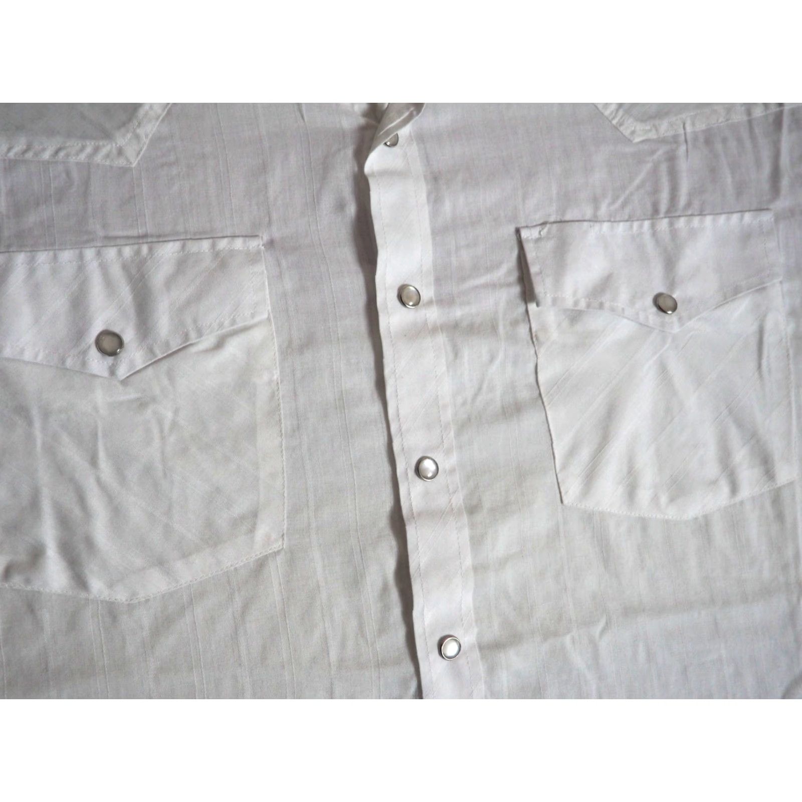 Vintage VINTAGE Renegade Western Shirt Mens L White 90s Sheer Button-Up Collared Cowboy Snap Pockets Size US L / EU 52-54 / 3 - 4 Thumbnail