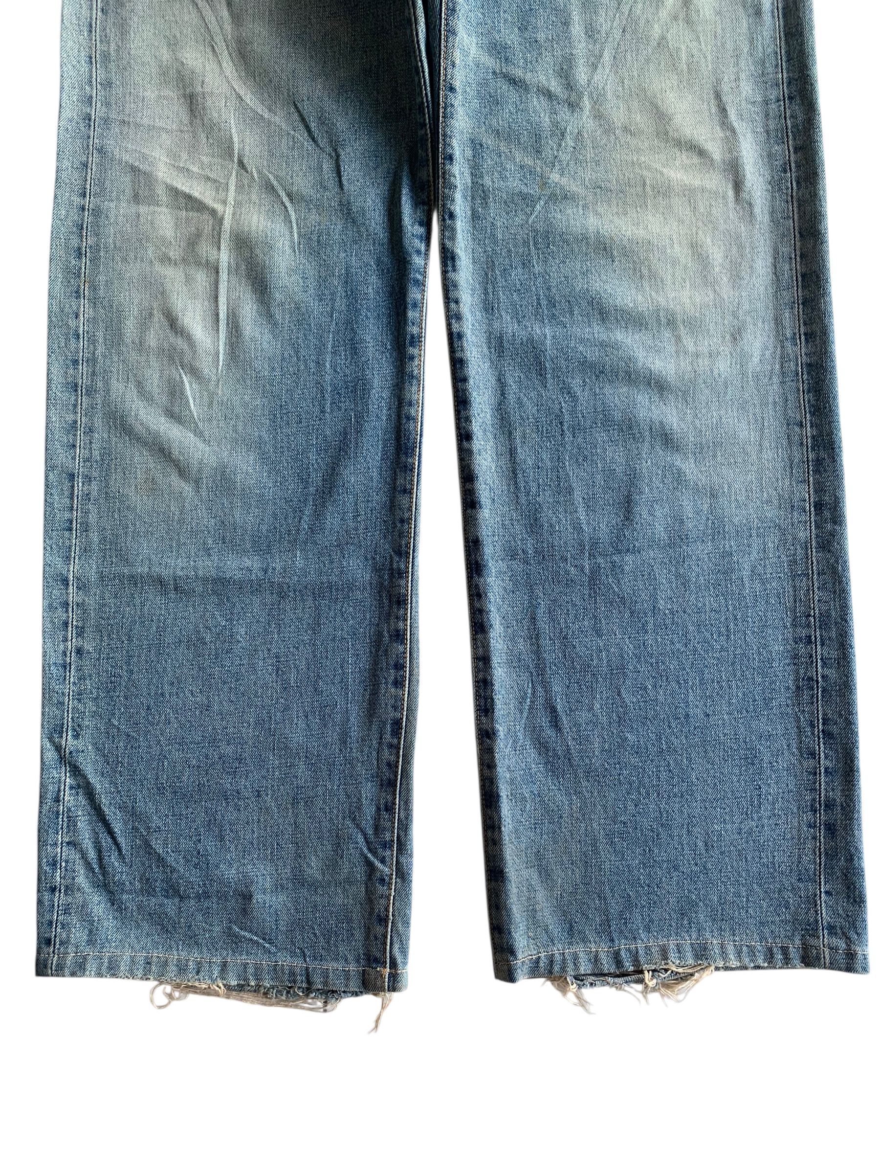 Kapital VINTAGE EDWIN 505 SELVEDGE BAGGY FADED DISTRESSED DENIM Size US 33 - 8 Thumbnail