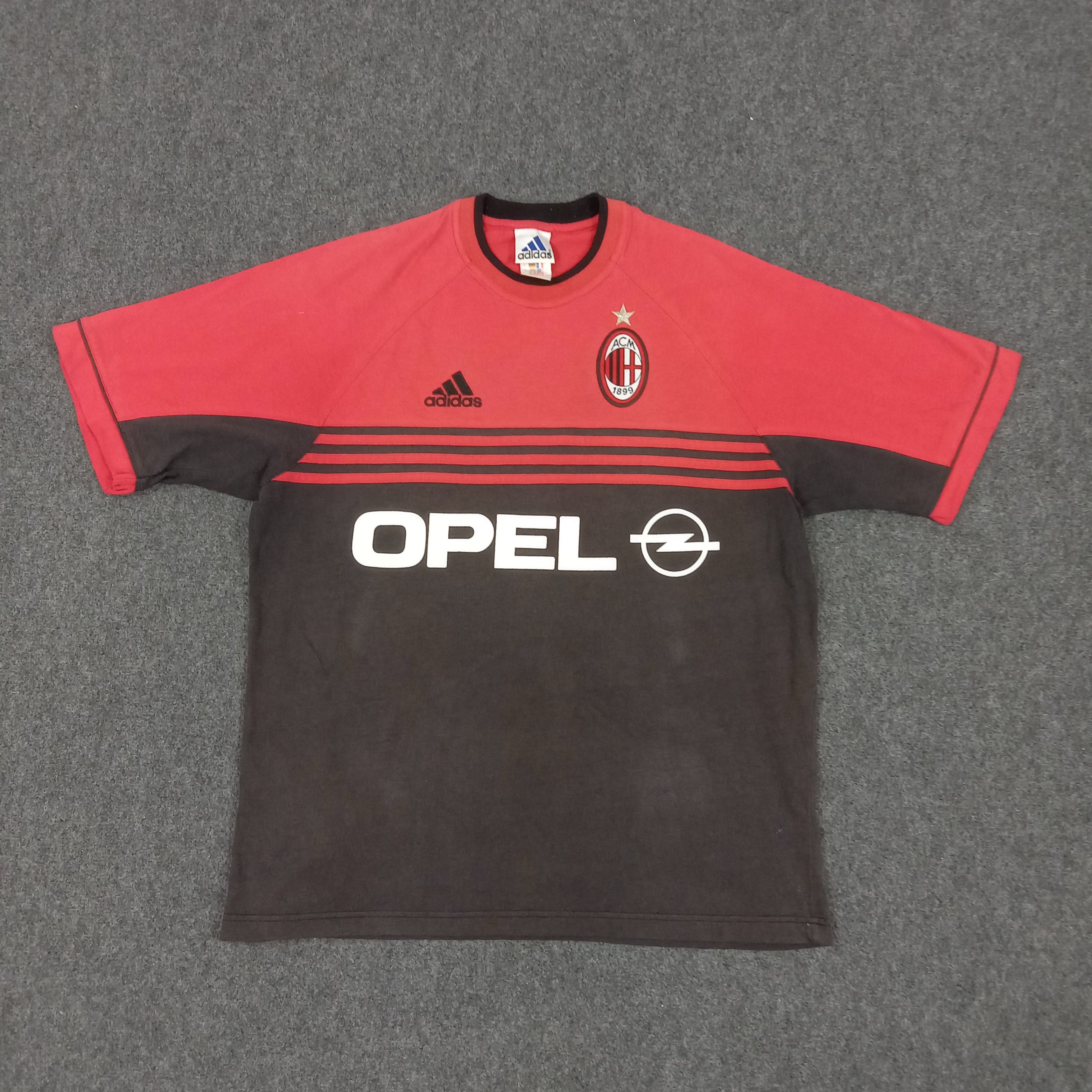 Adidas × Vintage Adidas AC Milan Football Club Sport Style Tshirt Size US XL / EU 56 / 4 - 1 Thumbnail