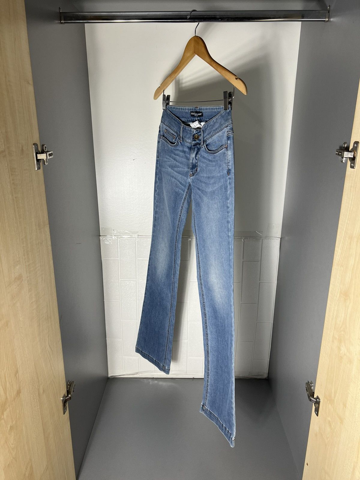 Dolce & Gabbana VINTAGE DOLCE & GABBANA ITALIAN DESIGNER DENIM JEANS Y2K 90s Size 26" / US 2 / IT 38 - 10 Thumbnail