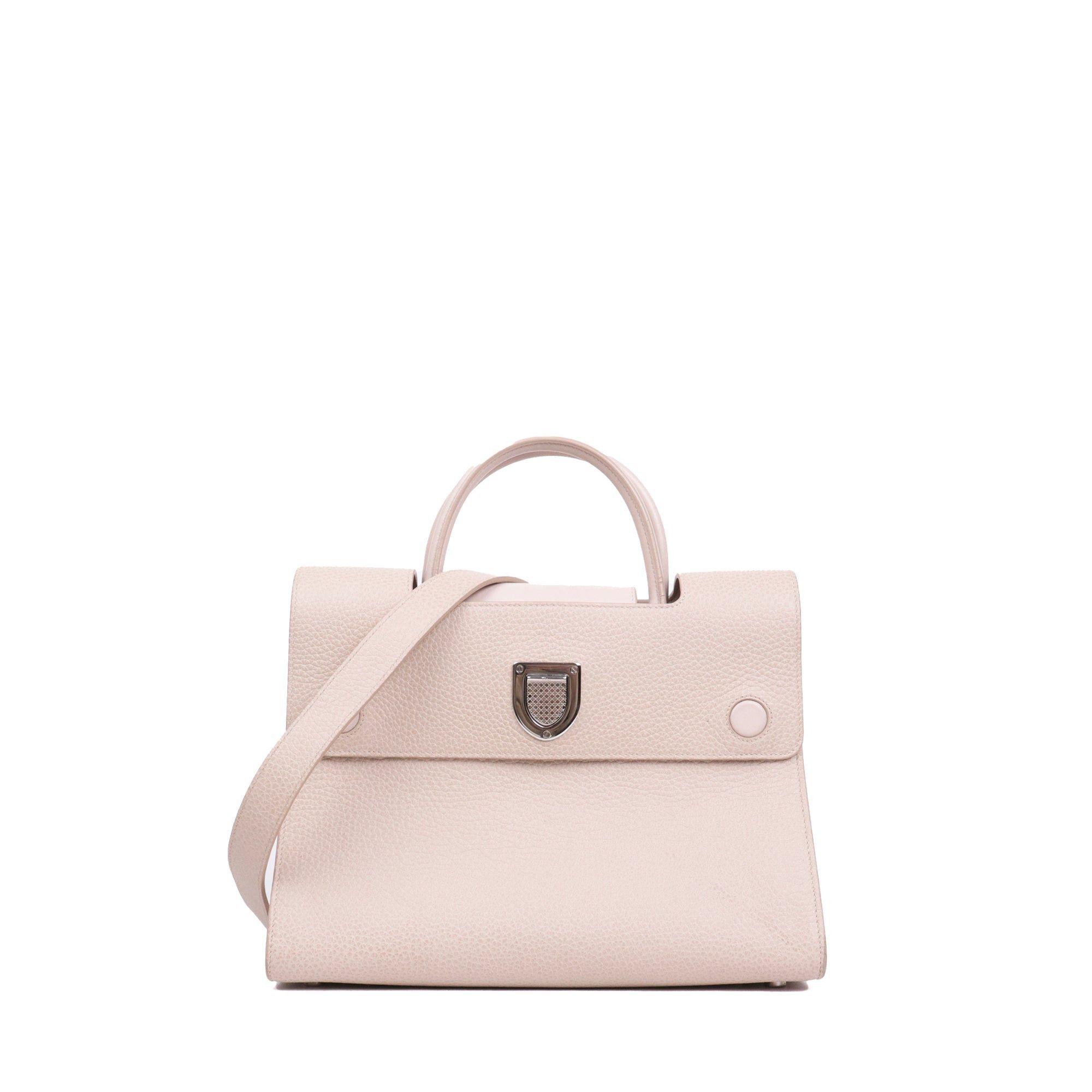 DIOR - Diorever Dior handbag in pale pink grained leather
