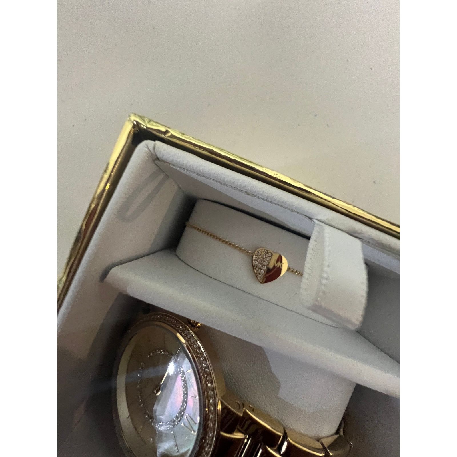 Michael Kors Michael Kors MK1031 Mini Gabbi Watch and Heart Bracelet Set Size ONE SIZE - 4 Thumbnail