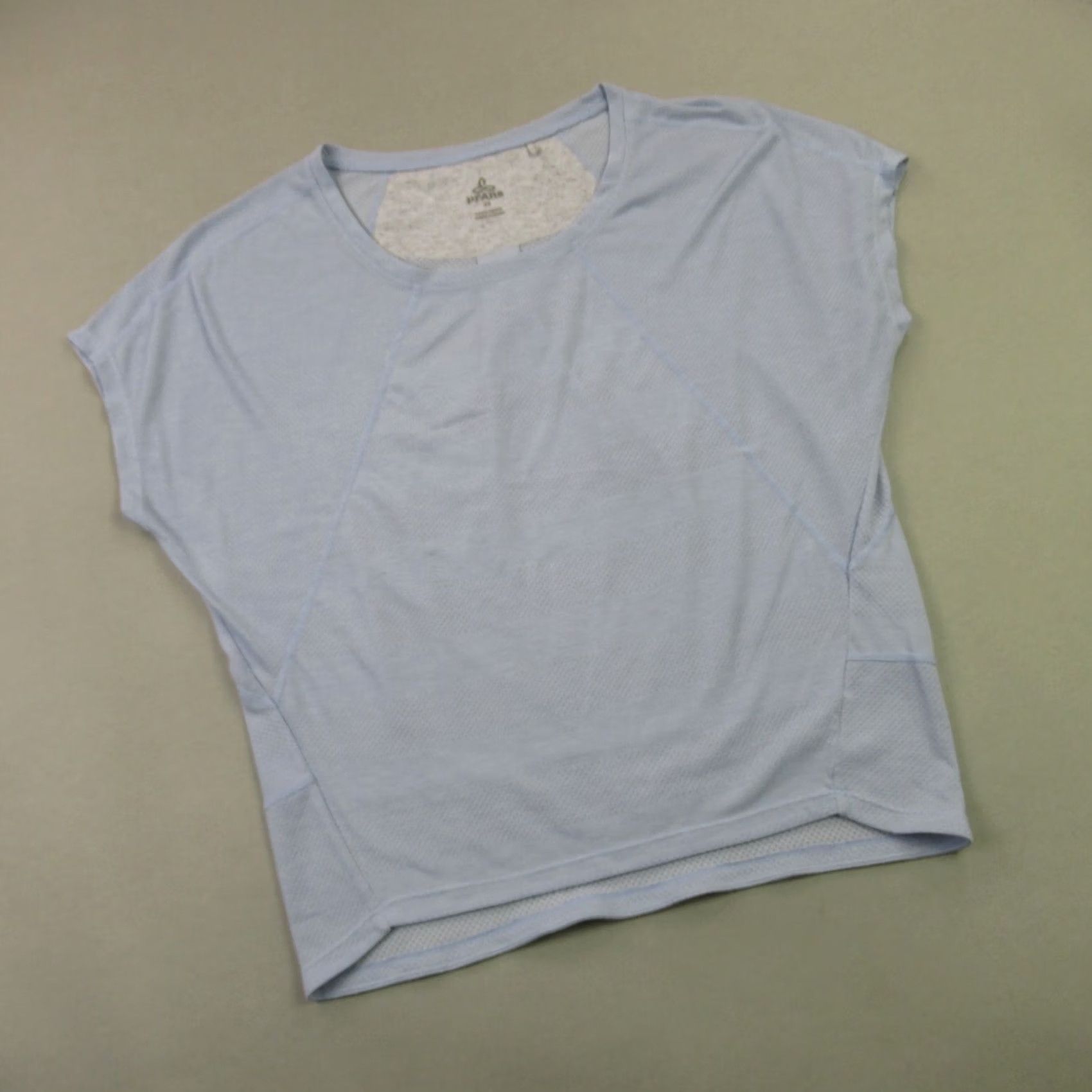 Prana Prana Shirt Womens XS Short Sleeve Lightweight Sky Blue Casual Stretch Shirt Regular Womens XS Sky Blue Logo Knit All Seasons Casual Sleeve T-Shirt Size XS / US 0-2 / IT 36-38 - 2 Thumbnail