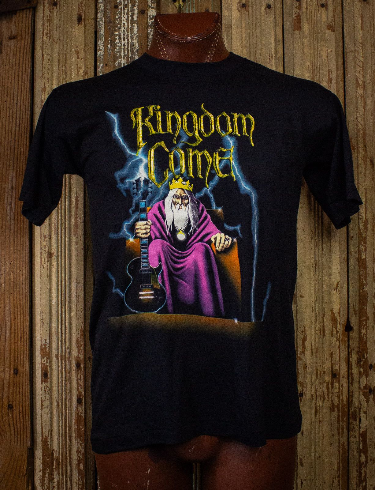 image of Band Tees x Vintage Kingdom Come Concert T Shirt 1980S Black Medium, Men's