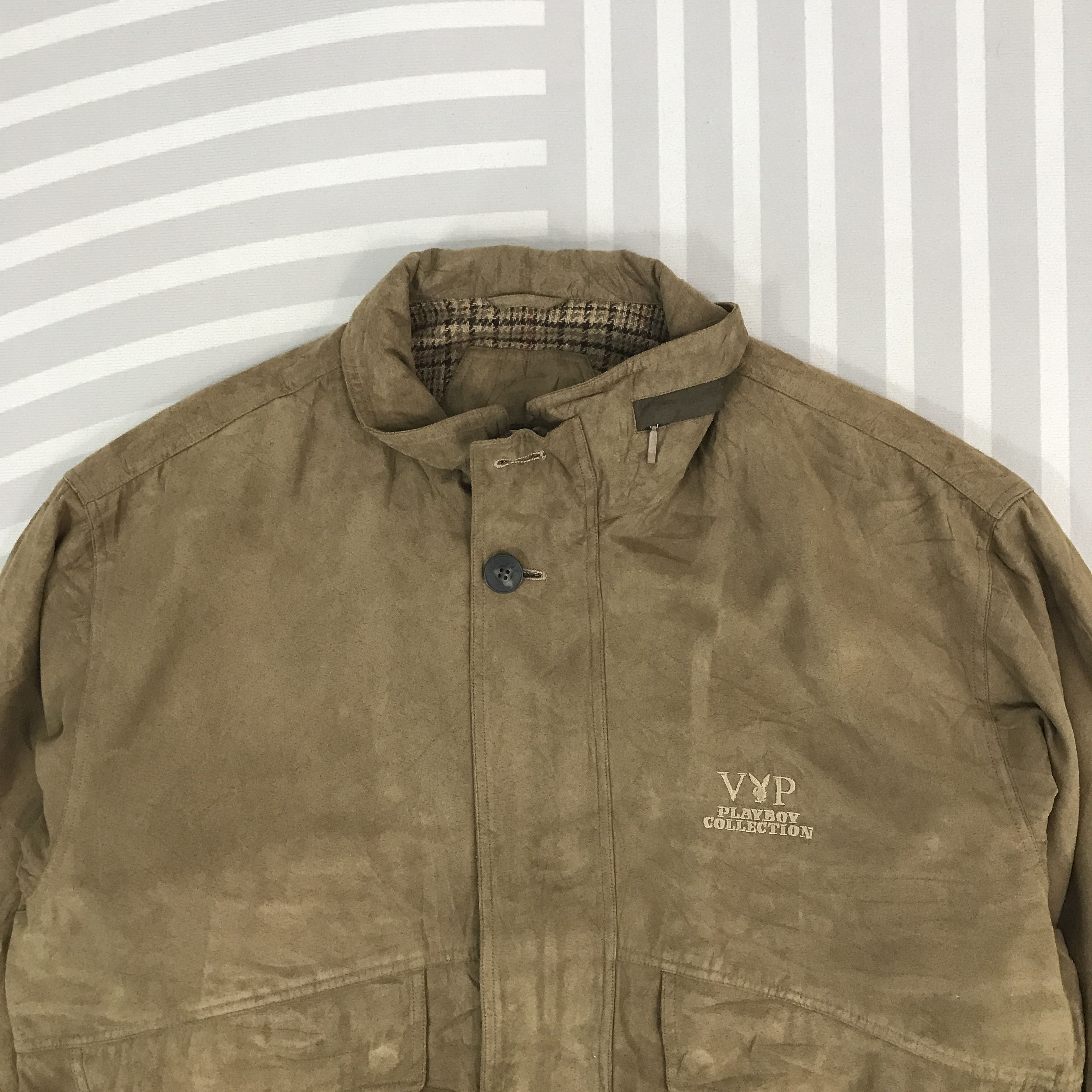 Playboy × Vintage Vintage Playboy Collection Bomber style Brown Jacket Size US M / EU 48-50 / 2 - 2 Thumbnail