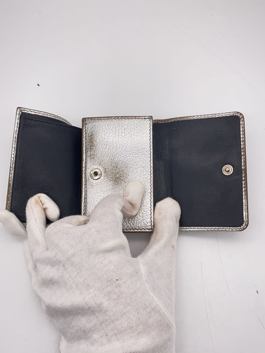 Balenciaga Balenciaga Leather Tri-Fold Wallet Khaki Size ONE SIZE - 4 Thumbnail