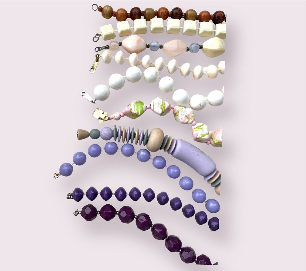 Vintage Vintage Necklaces Beaded Chunky Jewelry Lot Size ONE SIZE - 10 Thumbnail