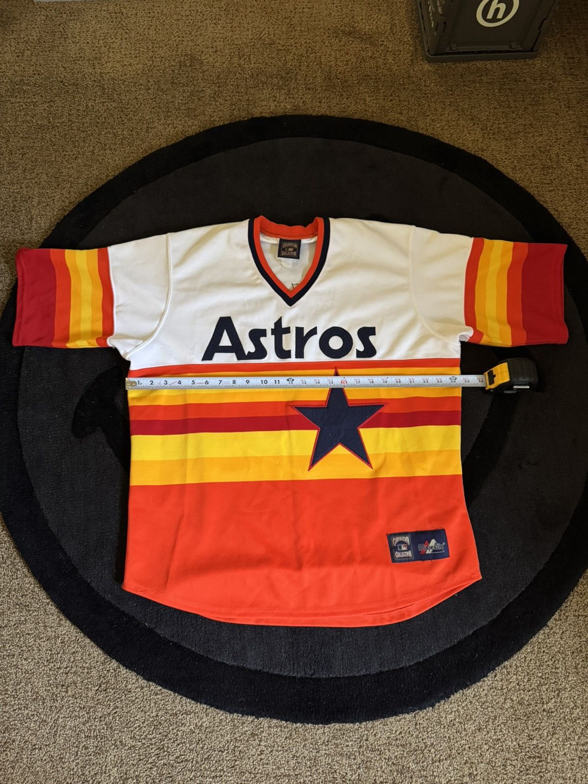 Cooperstown Collection × Majestic VTG Majestic Cooperstown Collection Astros Ryan #34 Jersey Size US XL / EU 56 / 4 - 1 Thumbnail