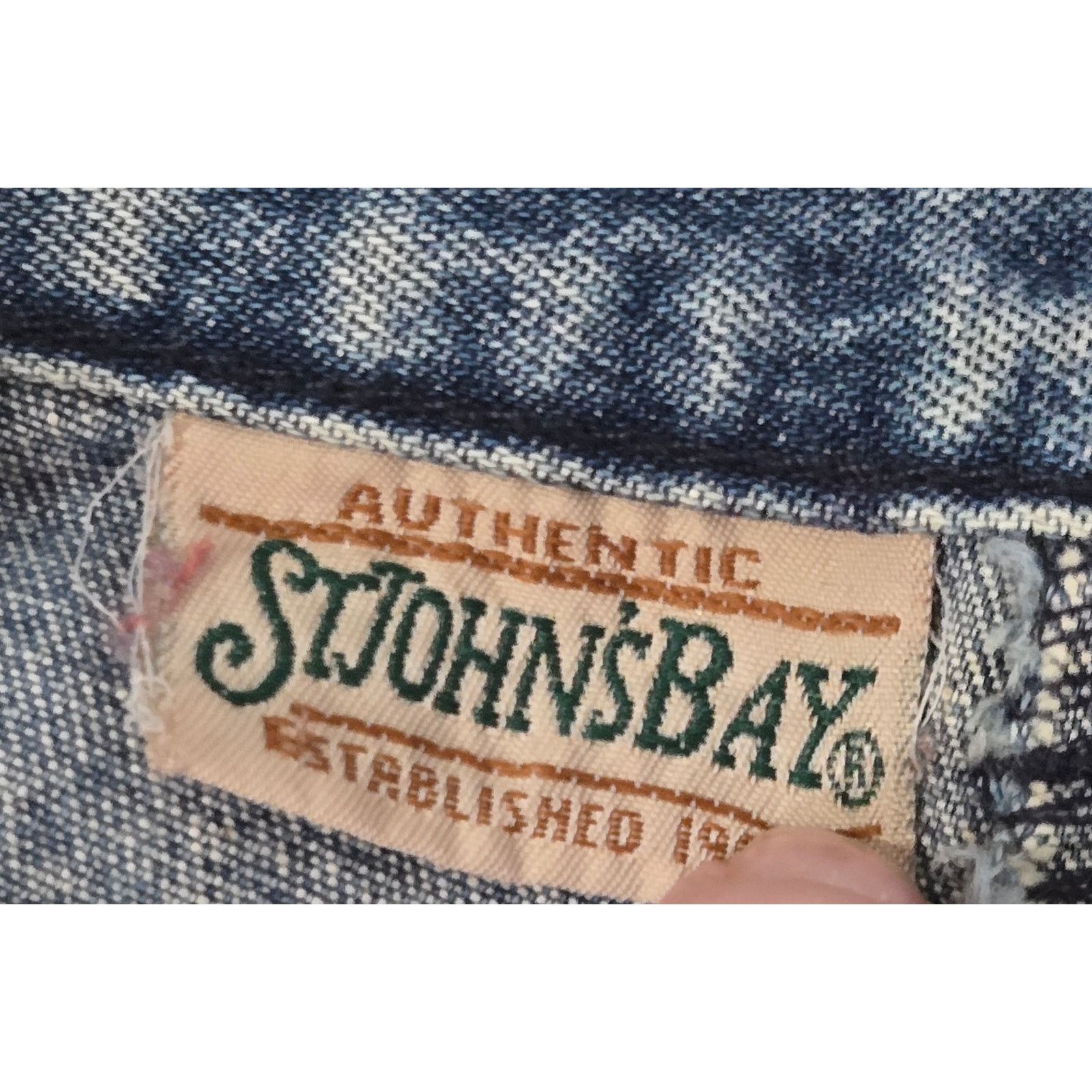 Other St John's Bay Blue Denim Cropped Jeans 8 Straight Leg Size 30" / US 8 / IT 44 - 3 Thumbnail