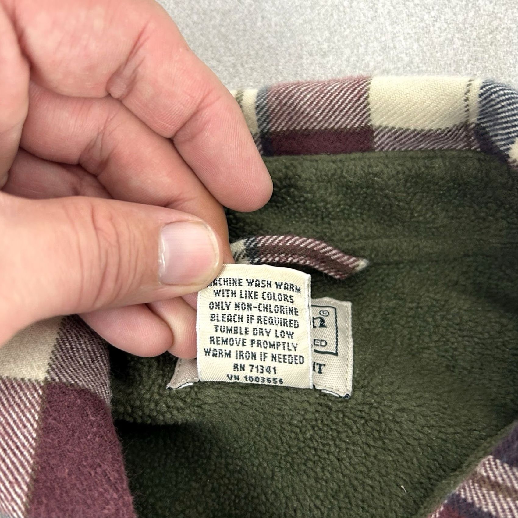 Vintage VINTAGE LL Bean Men Shacket Med Plaid Fleece Lined Flannel Shirt Jacket 298189 Outdoor Size US M / EU 48-50 / 2 - 6 Thumbnail