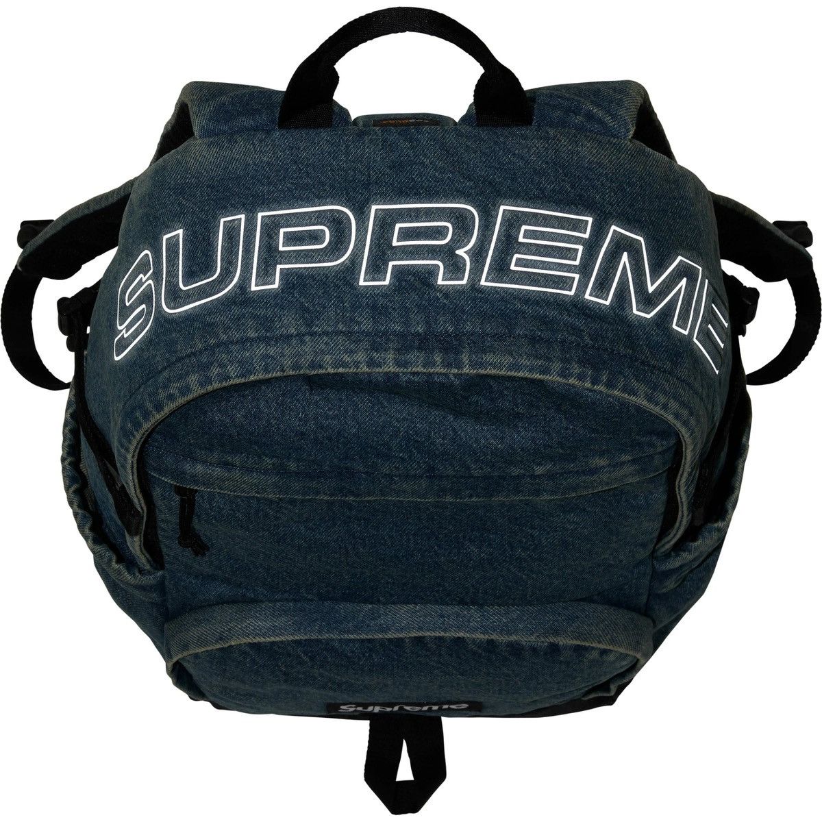 Supreme Supreme Denim Backpack Washed Indigo Reflective Logo SS25 Size ONE SIZE - 7 Thumbnail