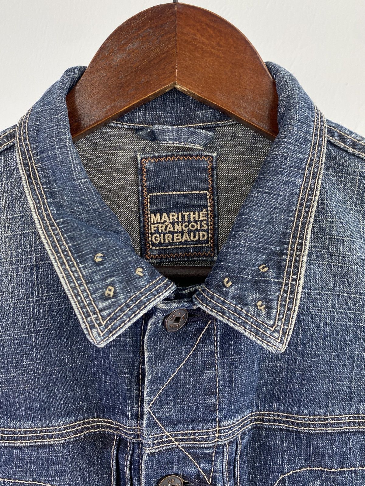 Marithe + Francois Girbaud Marithe Francois Girbaud Vintage 90s Washed Denim Jacket Size US S / EU 44-46 / 1 - 11 Thumbnail