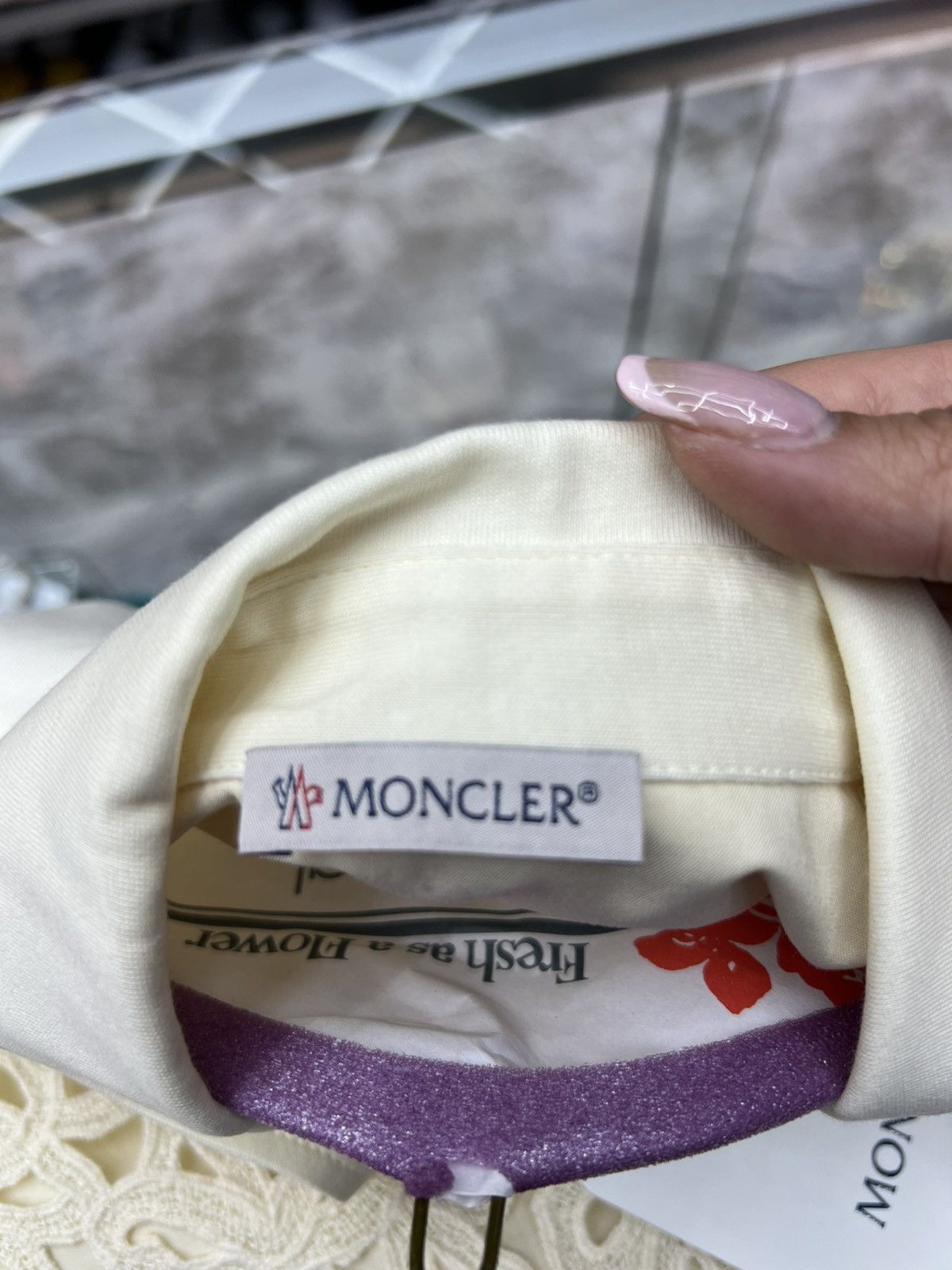 Moncler Moncler Embroidered Cotton Mini Shirt Dress Size L / US 10 / IT 46 - 8 Thumbnail