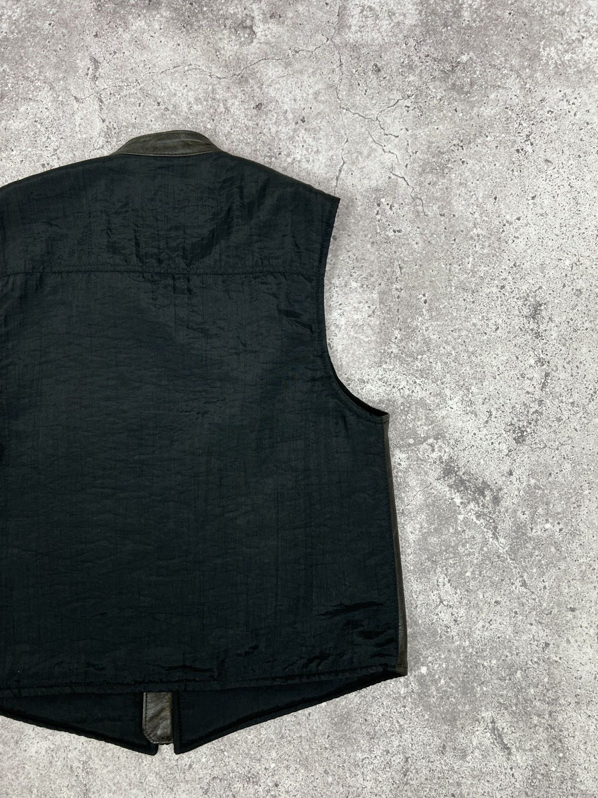 Harley Davidson Vintage Harley Davidson Leather Nylon Vest 90s Size US M / EU 48-50 / 2 - 15 Thumbnail