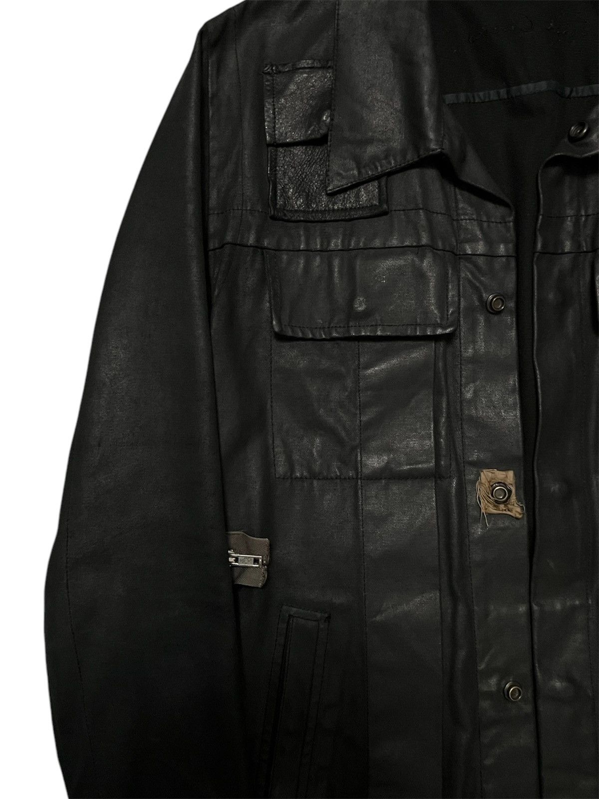 Rick Owens Rick Owens SS03 Suckerball Waxed Denim Cargo Jacket Size US S / EU 44-46 / 1 - 3 Thumbnail
