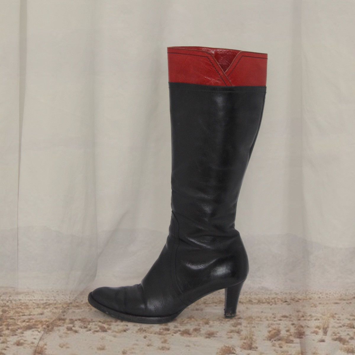 Vintage 🍎BLACK HIGH BOOTS🍎 Size US 7 / IT 37 - 1 Thumbnail