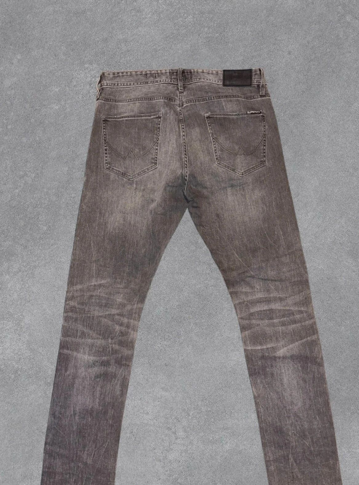 Superdry Superdry Denim Grey Slim Jeans Size US 32 / EU 48 - 4 Thumbnail