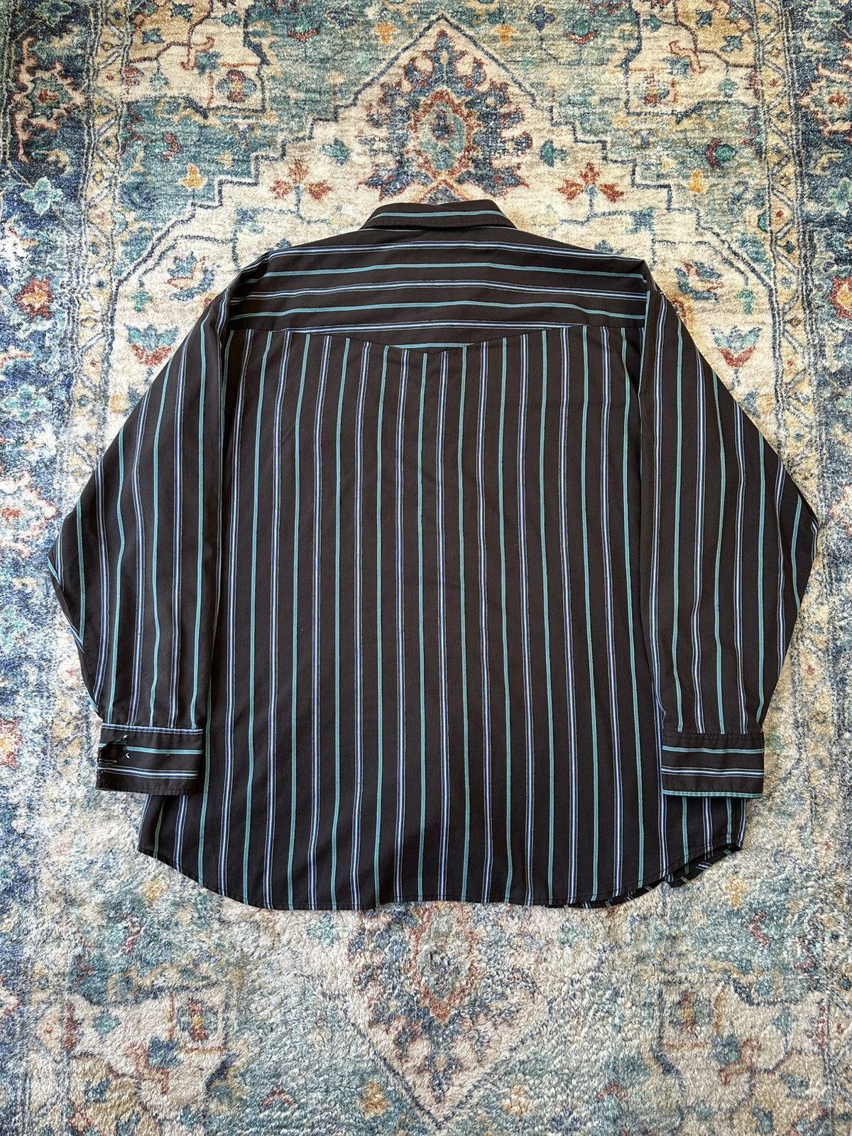 Vintage Vintage Ash Creek Trading Pin Striped Pearl Snap Shirt Size US XXL / EU 58 / 5 - 2 Thumbnail