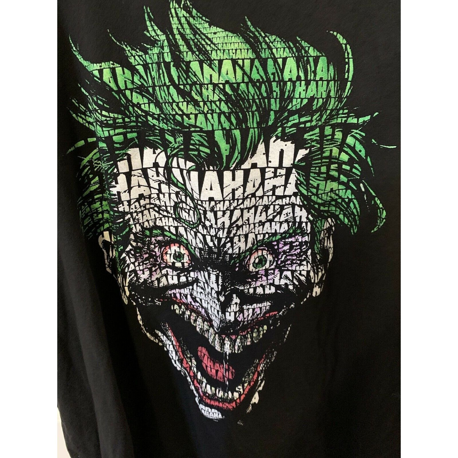 DC Comics DC Comics The Joker Hahaha Men’s Sz 2XL T-Shirt Black Size US XXL / EU 58 / 5 - 1 Thumbnail