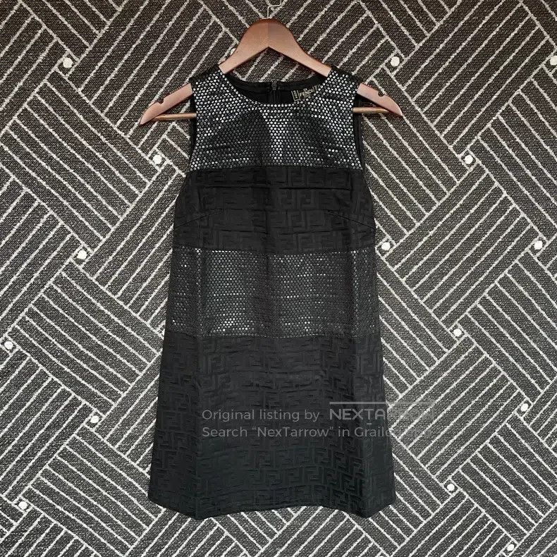 Fendi Fendi Black Embossed Print Sequin Patchwork Dress Size XS / US 0-2 / IT 36-38 - 1 Thumbnail