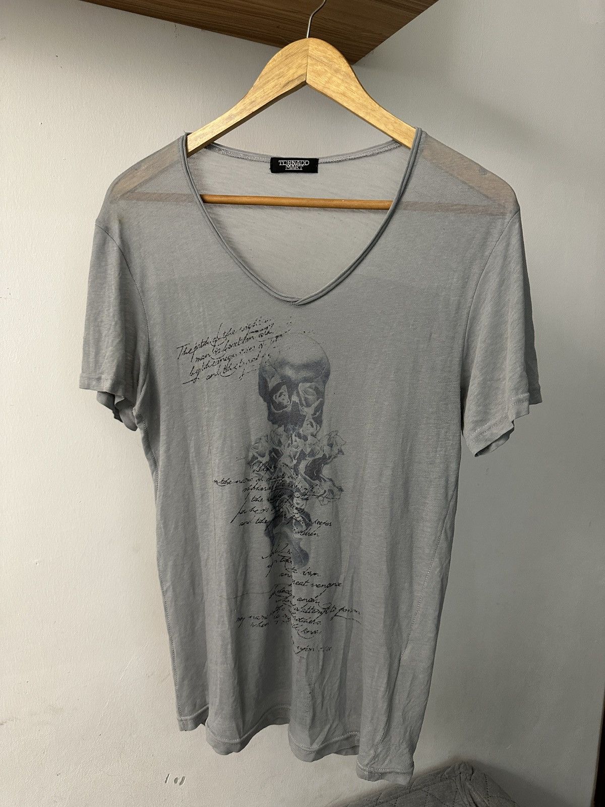 Tornado Mart 1990 - Tornado Mart Archival Skull Poem Body Mesh Size US M / EU 48-50 / 2 - 1 Thumbnail