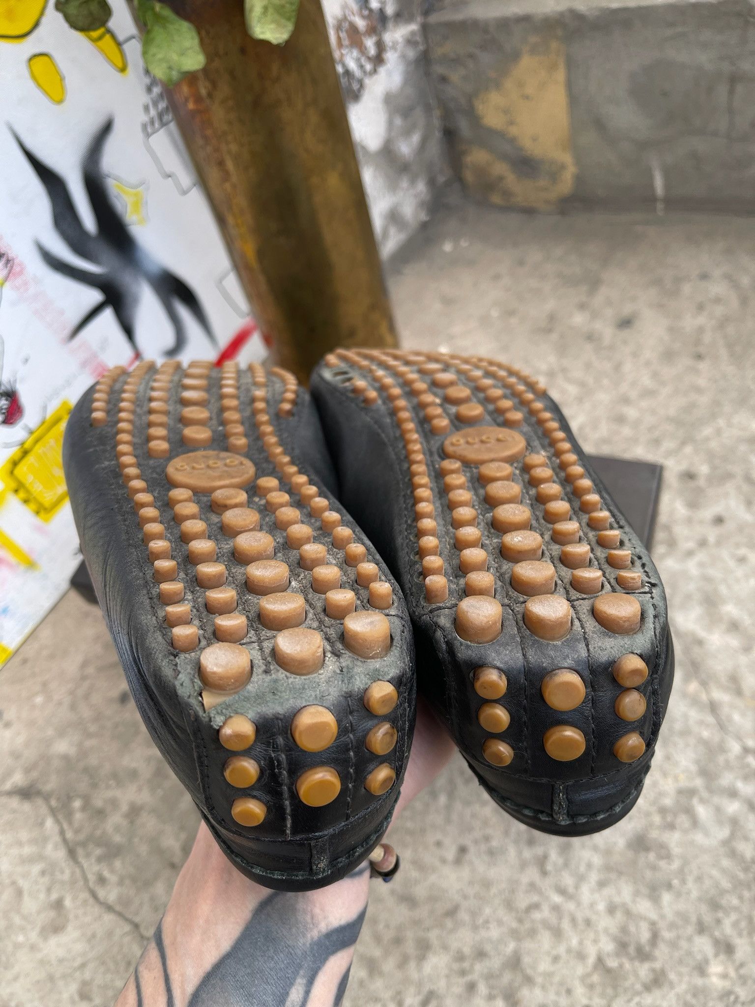Gucci Gucci Leather Driver / Moccasin Shoes Size US 8 / EU 41 - 20 Thumbnail