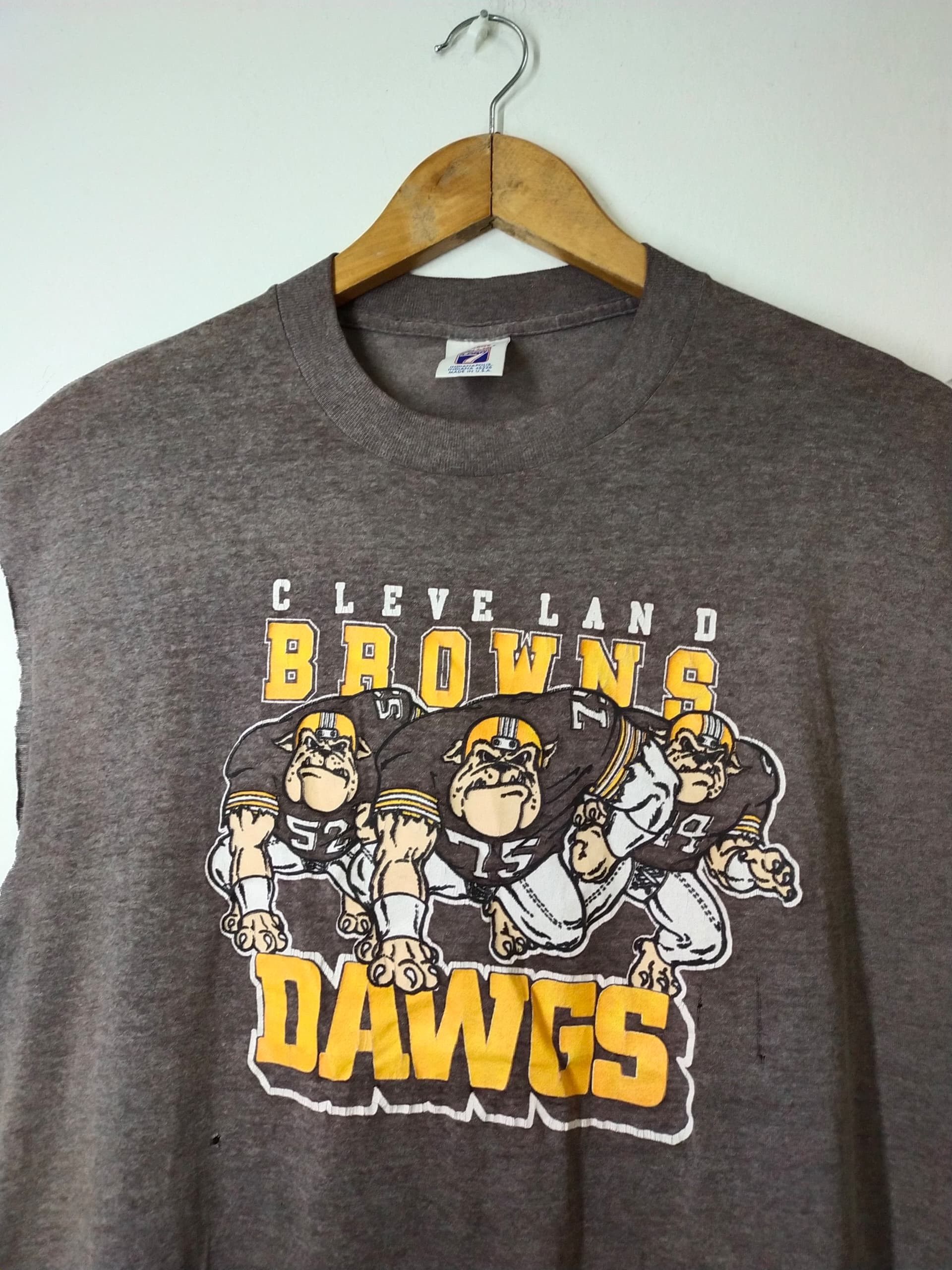 Logo 7 Vintage 90s Cleeveland Browns Dawgs Rugby sleeveless tee Size US XL / EU 56 / 4 - 3 Thumbnail