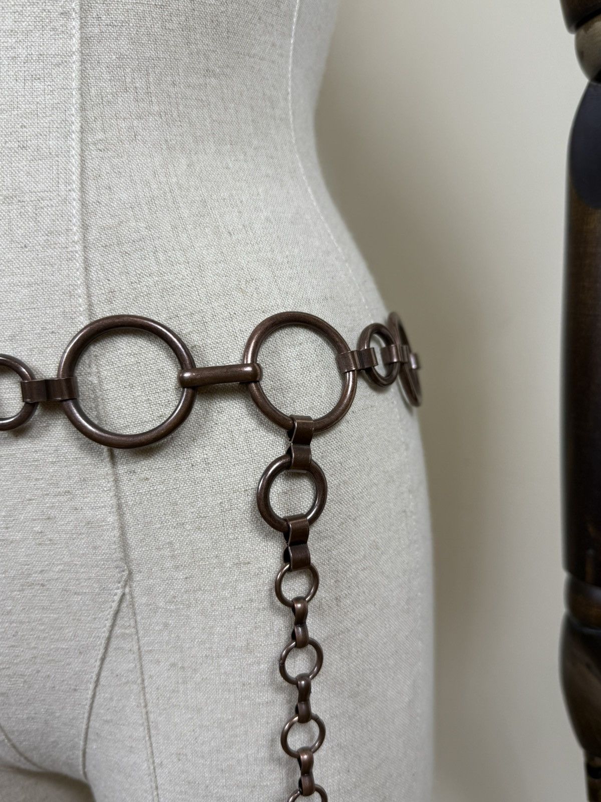 Other Vintage Bronze Chain Necklace Belt Convertible Statement Size ONE SIZE - 4 Thumbnail