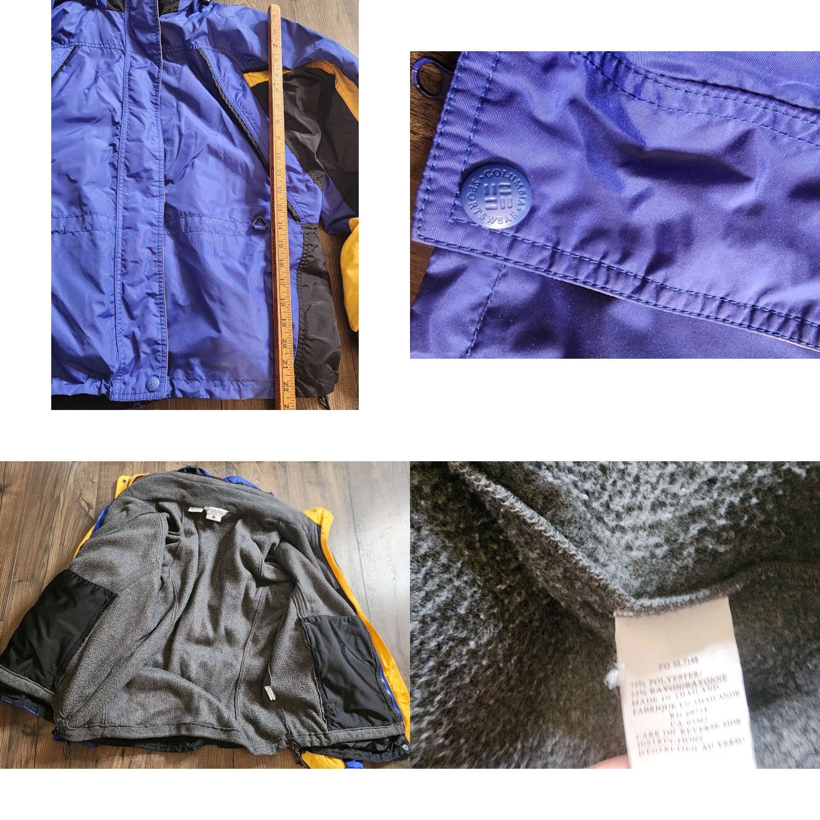 Vintage Columbia Fire Ridge Women's L Jacket Zip Fleece Lining Hood Snow Ski Winter Size L / US 10 / IT 46 - 8 Thumbnail