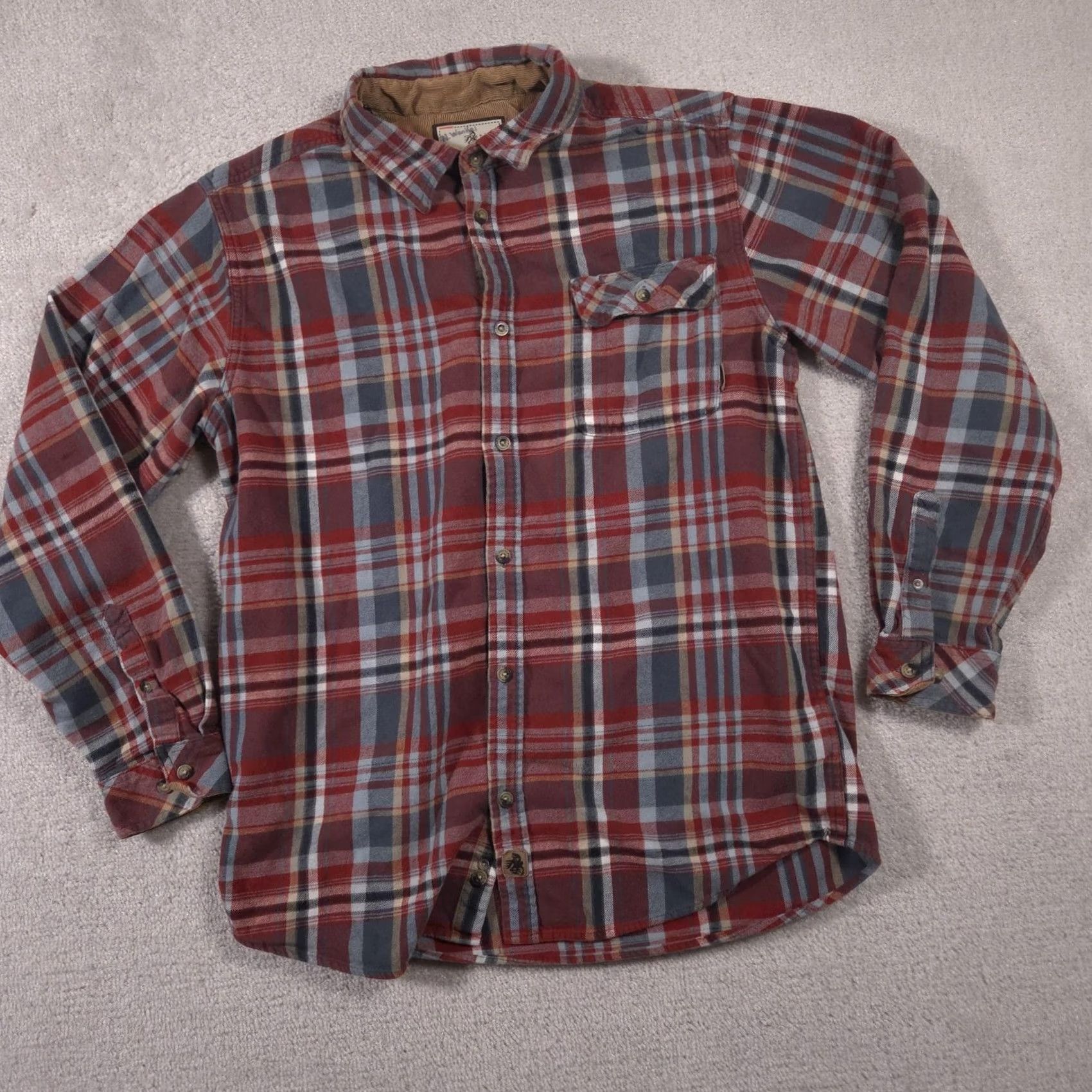 Vintage VINTAGE Legendary Whitetails Flannel Shirt Mens LT Buck Camp Corduroy Collar Button-Up Plaid Size US L / EU 52-54 / 3 - 3 Thumbnail