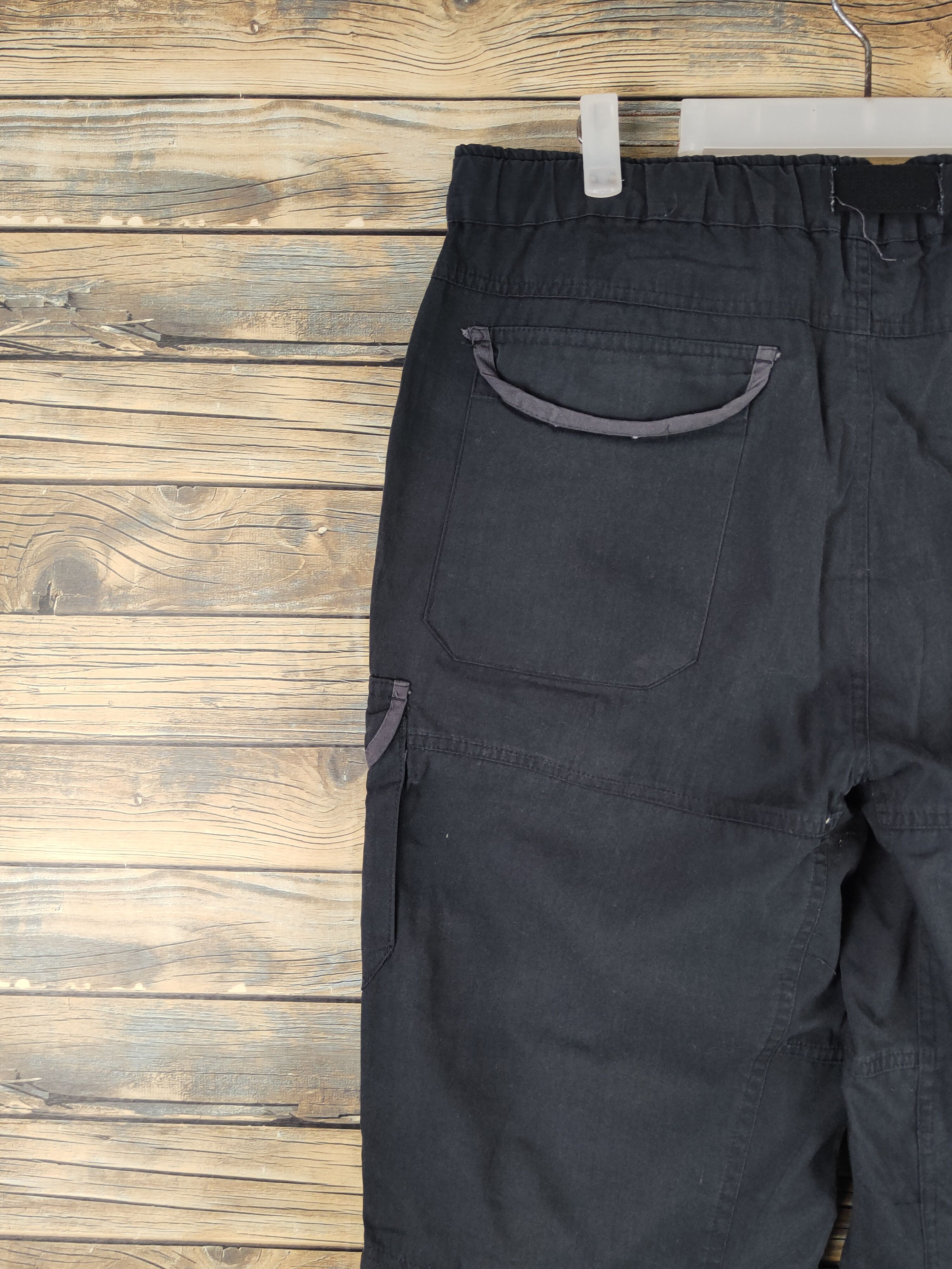 Japanese Brand DL CRU Black Multipocket Cargo Pants #2338 Size US 33 - 8 Thumbnail