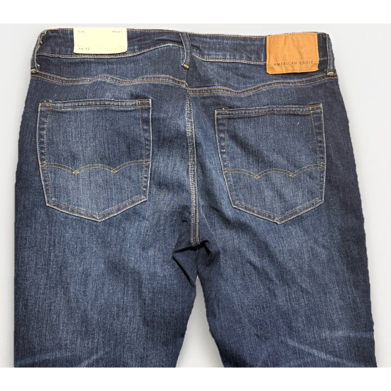 Vintage American Eagle Jeans Mens 34x31.5 Airflex Plus Slim Stretch Denim NWT Size US 34 / EU 50 - 5 Thumbnail