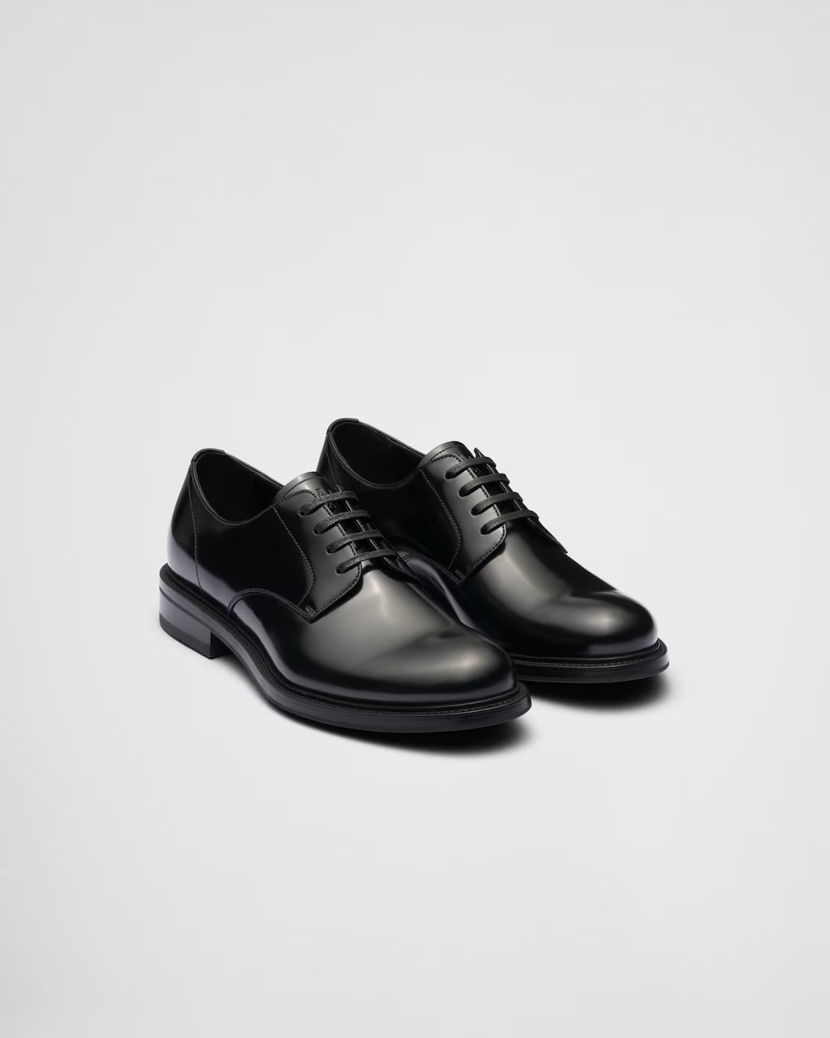 Prada leather derby shoes deals
