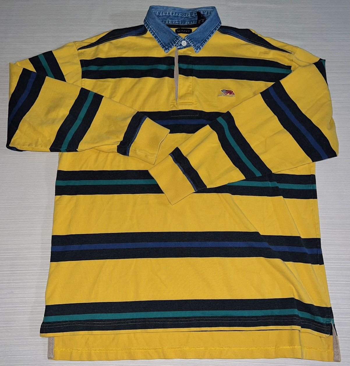 Gant × Vintage VINTAGE GANT USA RUGBY LS Size US XL / EU 56 / 4 - 1 Thumbnail