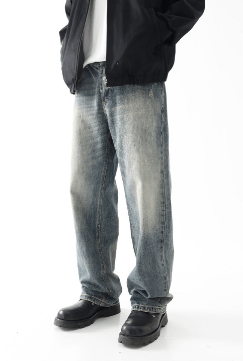 Japanese Brand × Jean American high street washed vintage distressed jeans Size US 32 / EU 48 - 2 Thumbnail