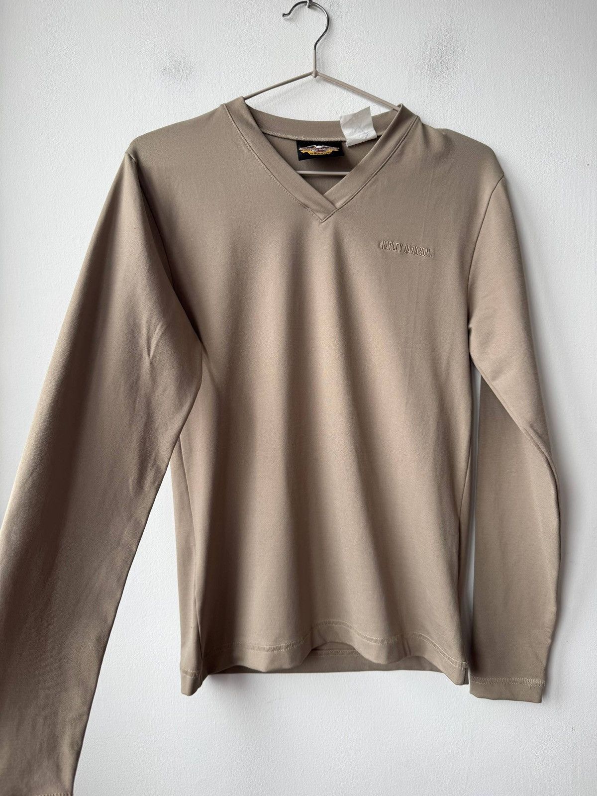 Harley Davidson Vintage Harley-Davidson Women's V-Neck Long Sleeve Top Size S / US 4 / IT 40 - 1 Thumbnail