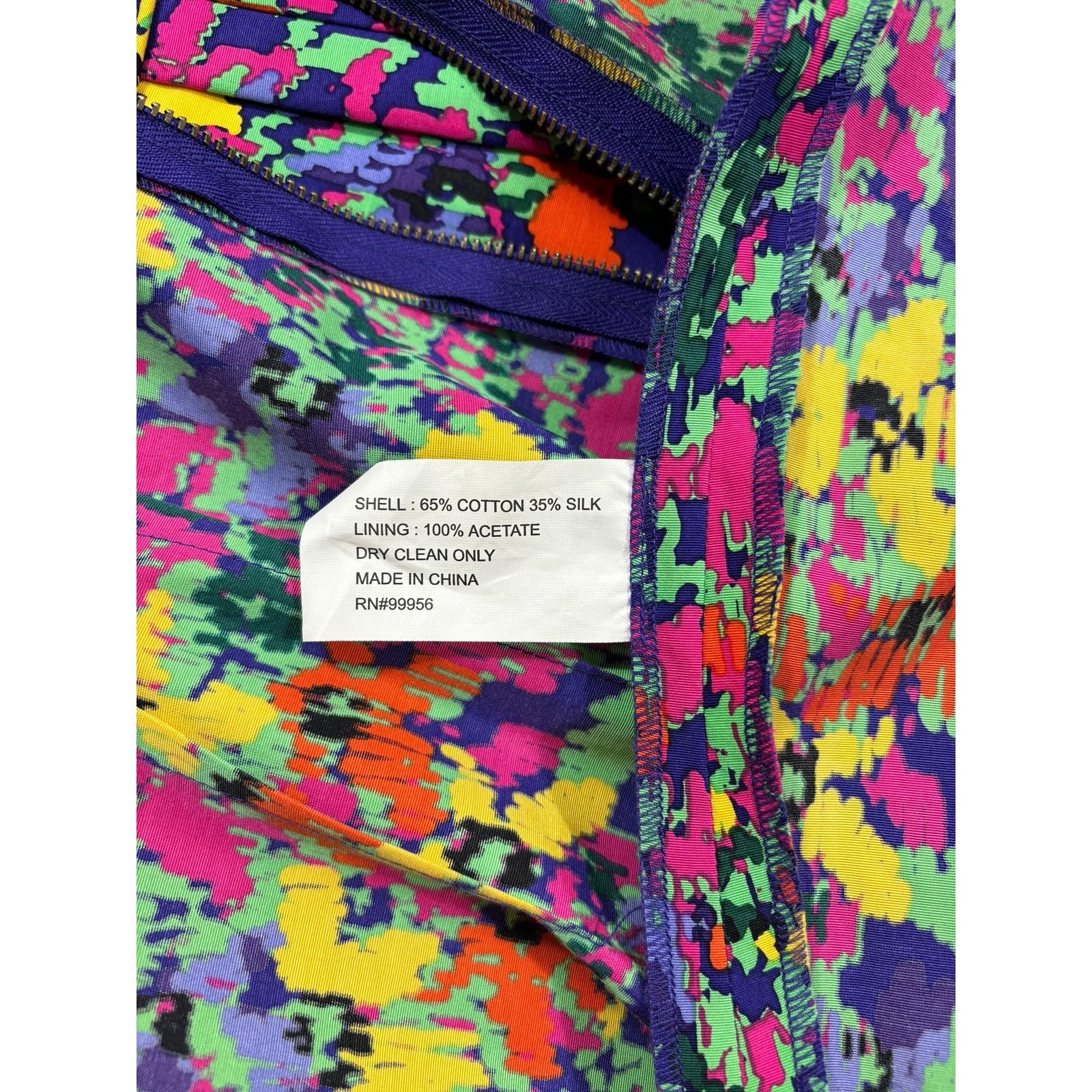 Other Shoshanna Size 8 Retro Dress Neon Design Knee Length 80s Size M / US 6-8 / IT 42-44 - 8 Thumbnail