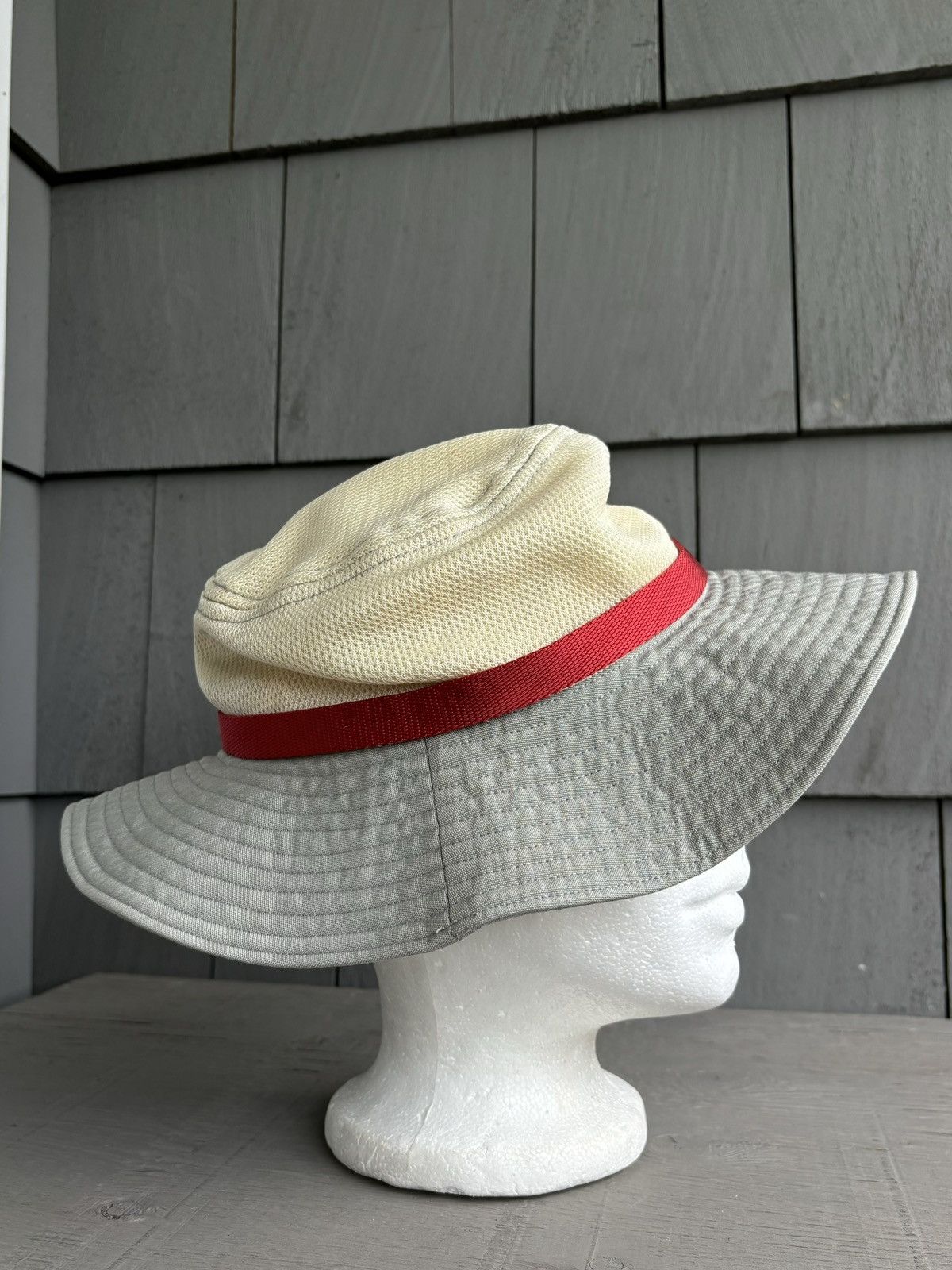 Prada × Vintage Vintage Prada Sun Hat SS 2000s Linea Rosa Y2K Bucket M Brim Size ONE SIZE - 1 Thumbnail