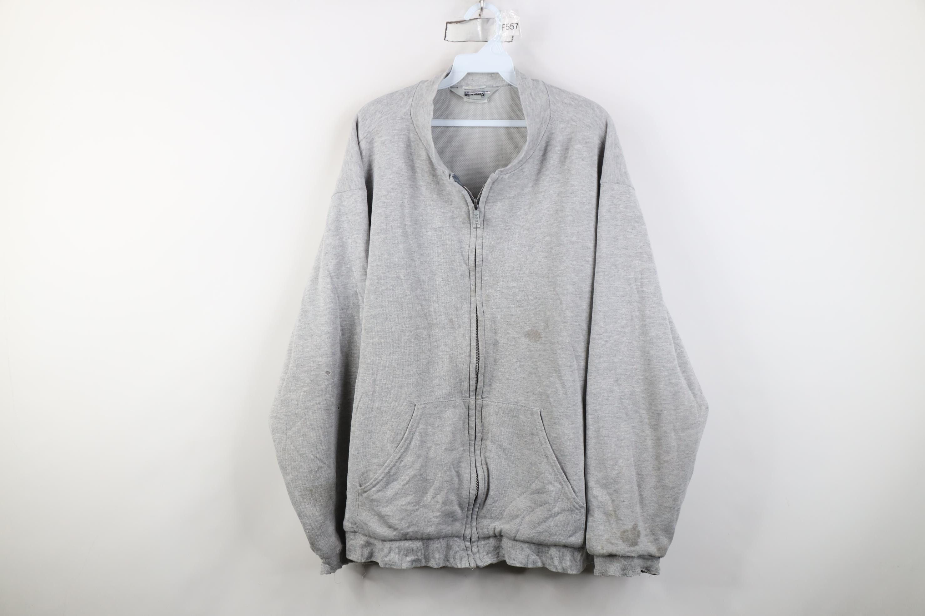 Vintage Vintage 90s Streetwear Lined Sweatshirt Jacket Jac USA Size US XXL / EU 58 / 5 - 1 Thumbnail