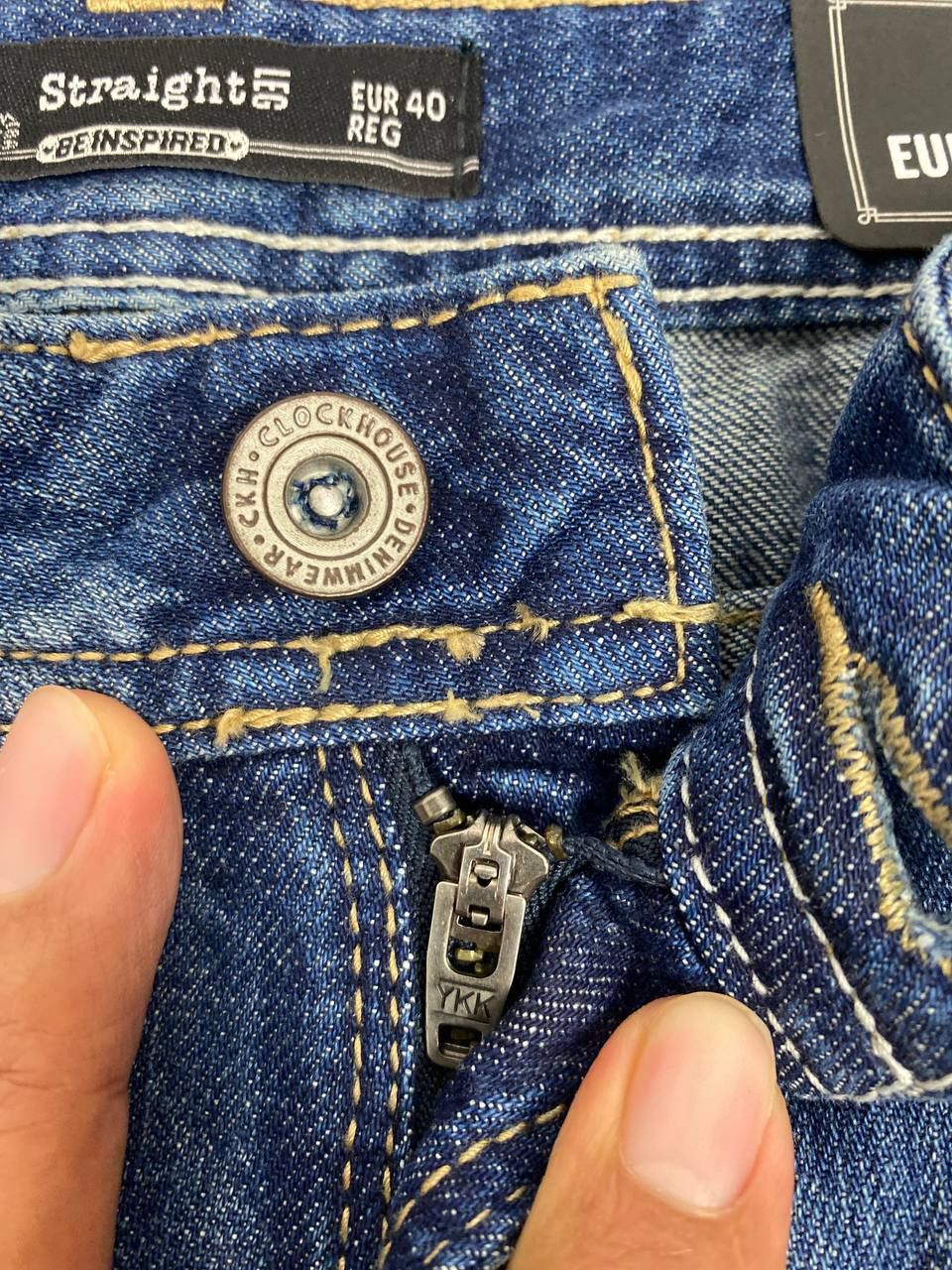 Other clockhouse denim straight cut distressed design Size 34" / US 12 / IT 48 - 13 Thumbnail