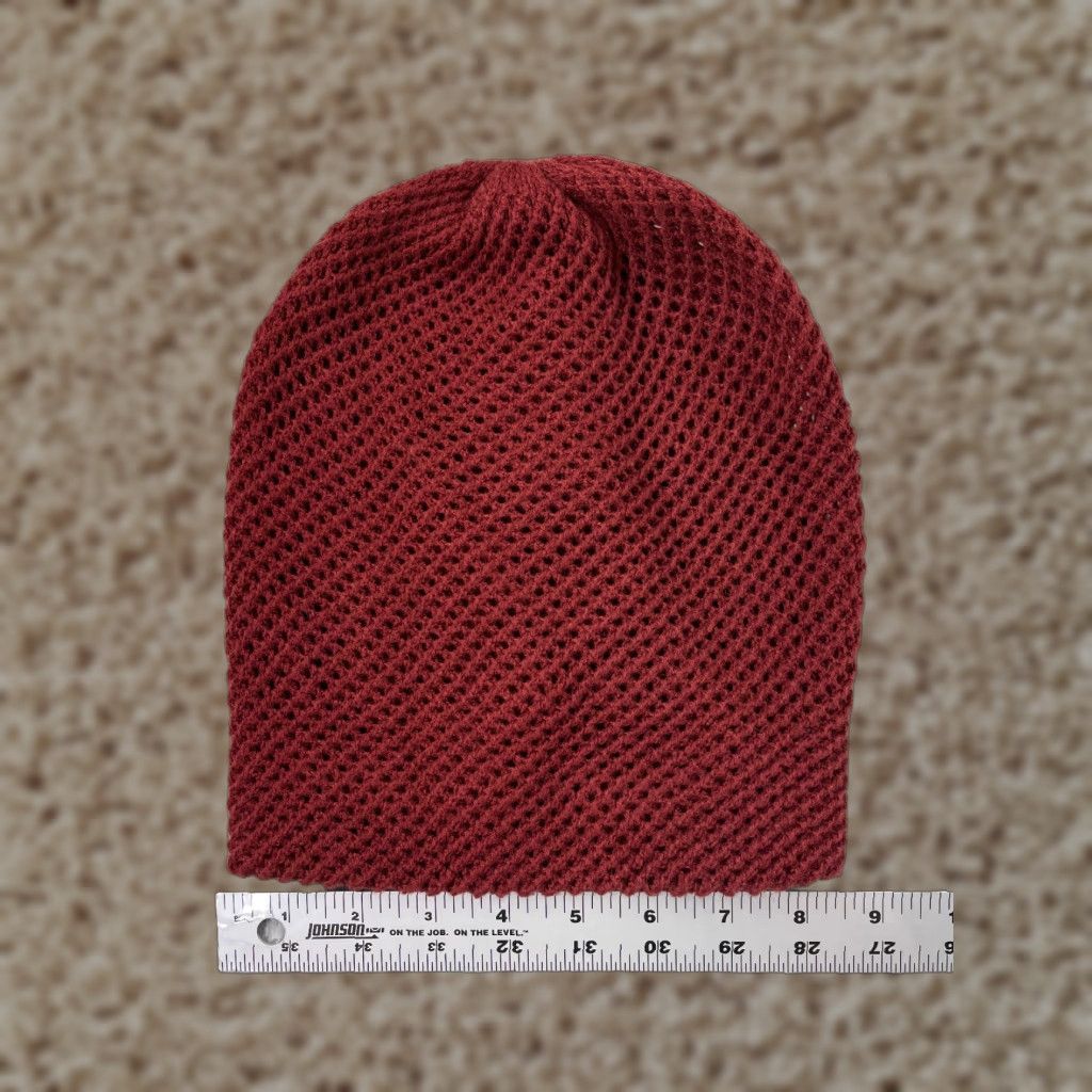 Vintage C.C Exclusives Beanie Adult One Size Red Knit 100% Acrylic Winter Ski Logo Womens Size ONE SIZE - 1 Thumbnail