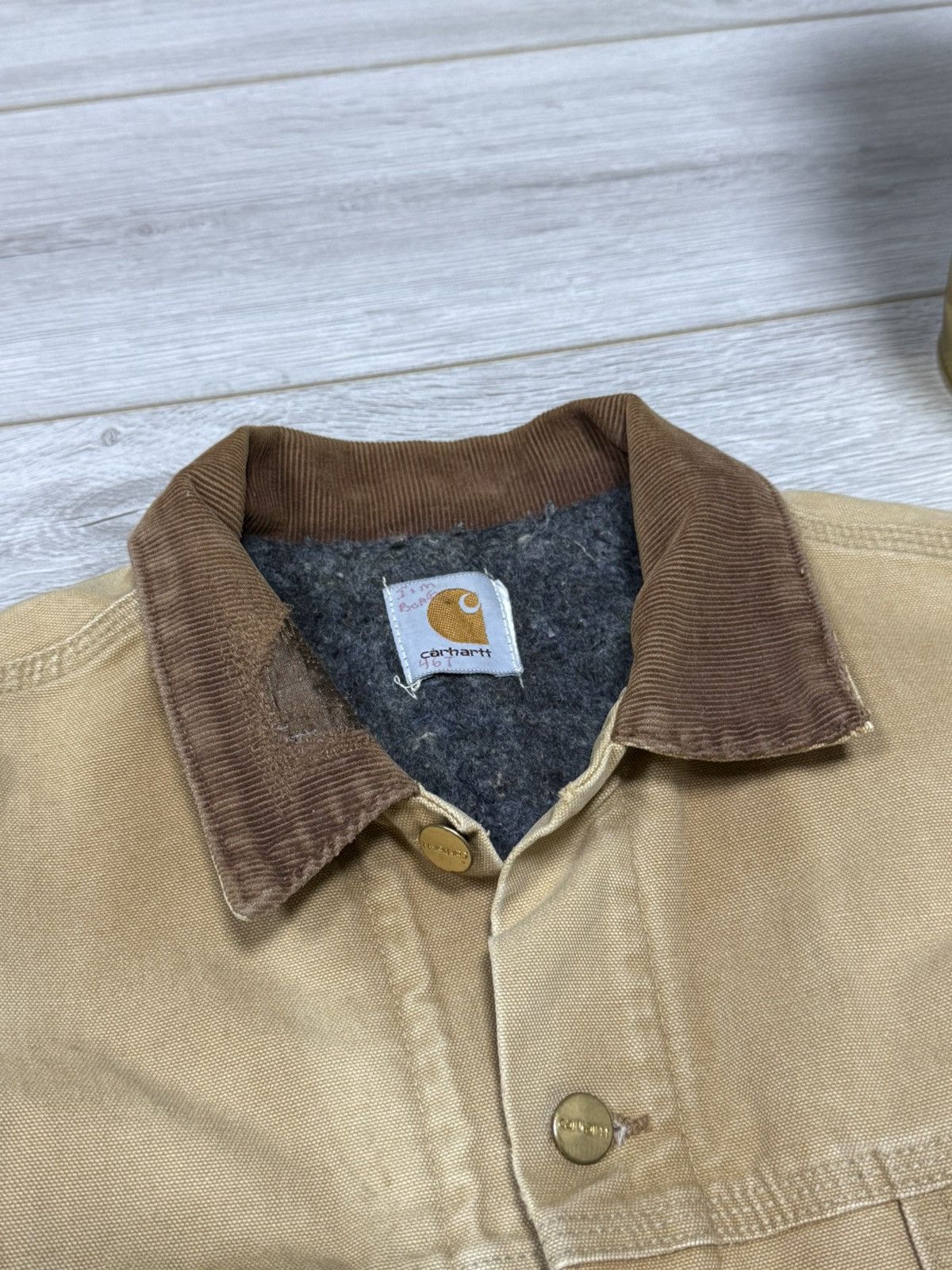 Carhartt Carhartt detroit vintage distressed jacket buttons Size US XL / EU 56 / 4 - 8 Thumbnail